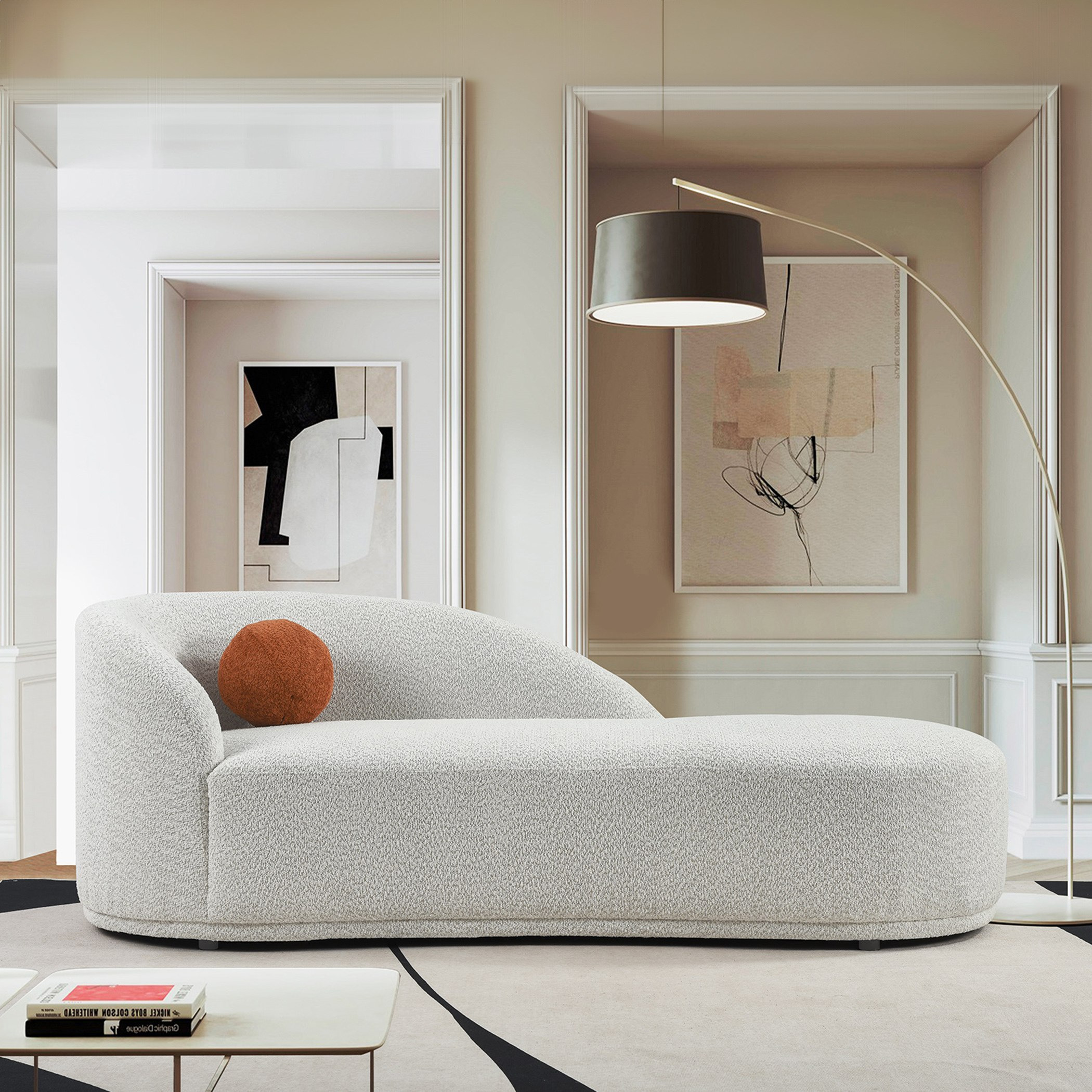 كنبة استرخاء مقعدين بمسند ذراع أيمن مع وسادة مستديرة من ألبي-hbxfurniture-modular-modularsofas-image-1