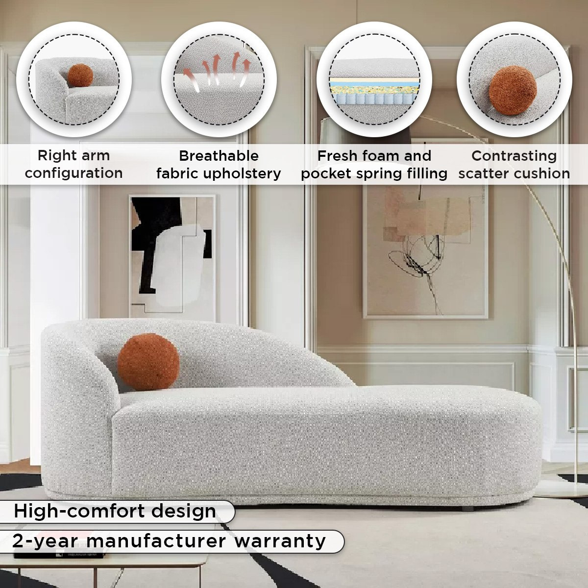 كنبة استرخاء مقعدين بمسند ذراع أيمن مع وسادة مستديرة من ألبي-hbxfurniture-modular-modularsofas-image-4