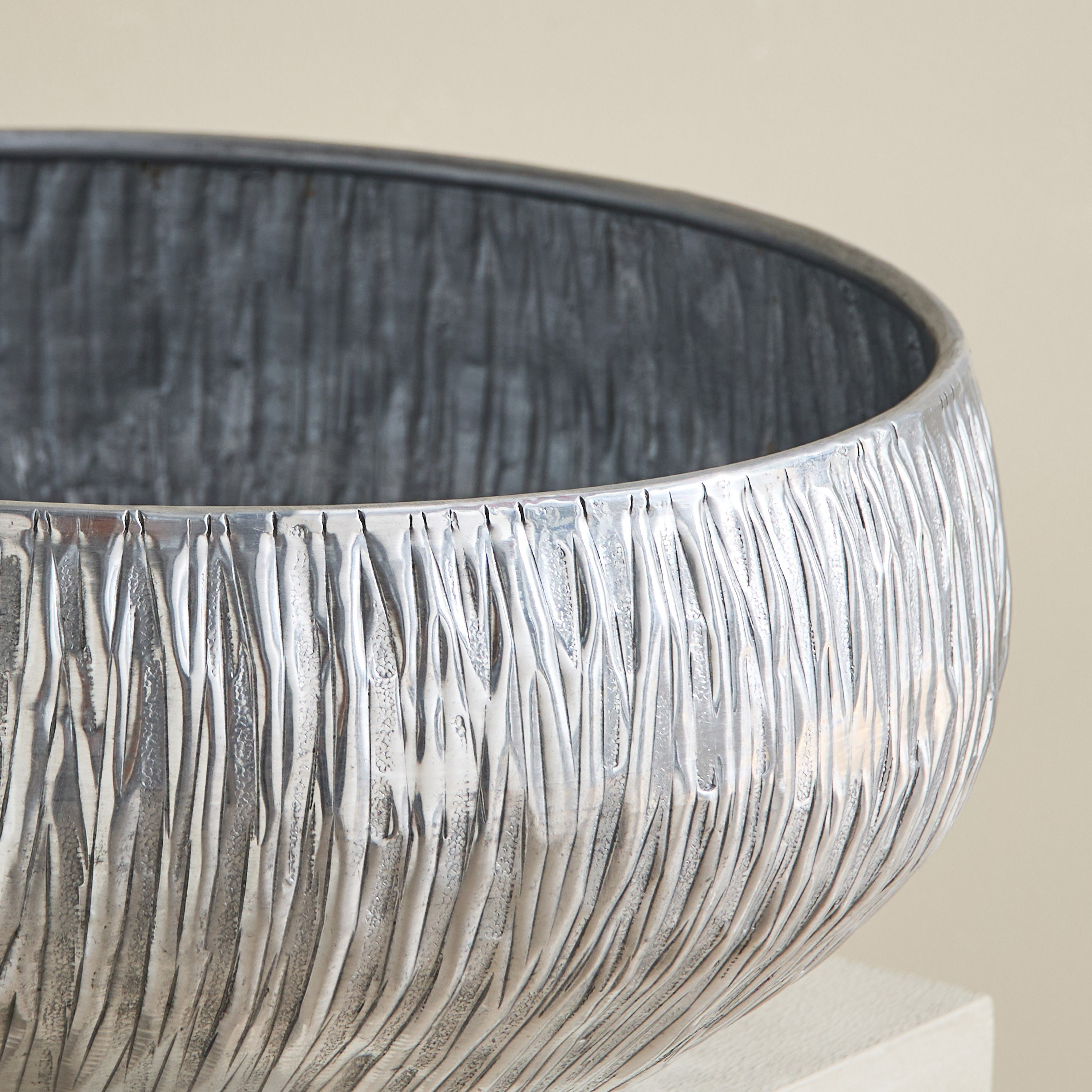 Nydril Embossed Aluminium Planter - 40x16.5 cm-hbxhomeware-hbxdecorandfurnishings-image-3