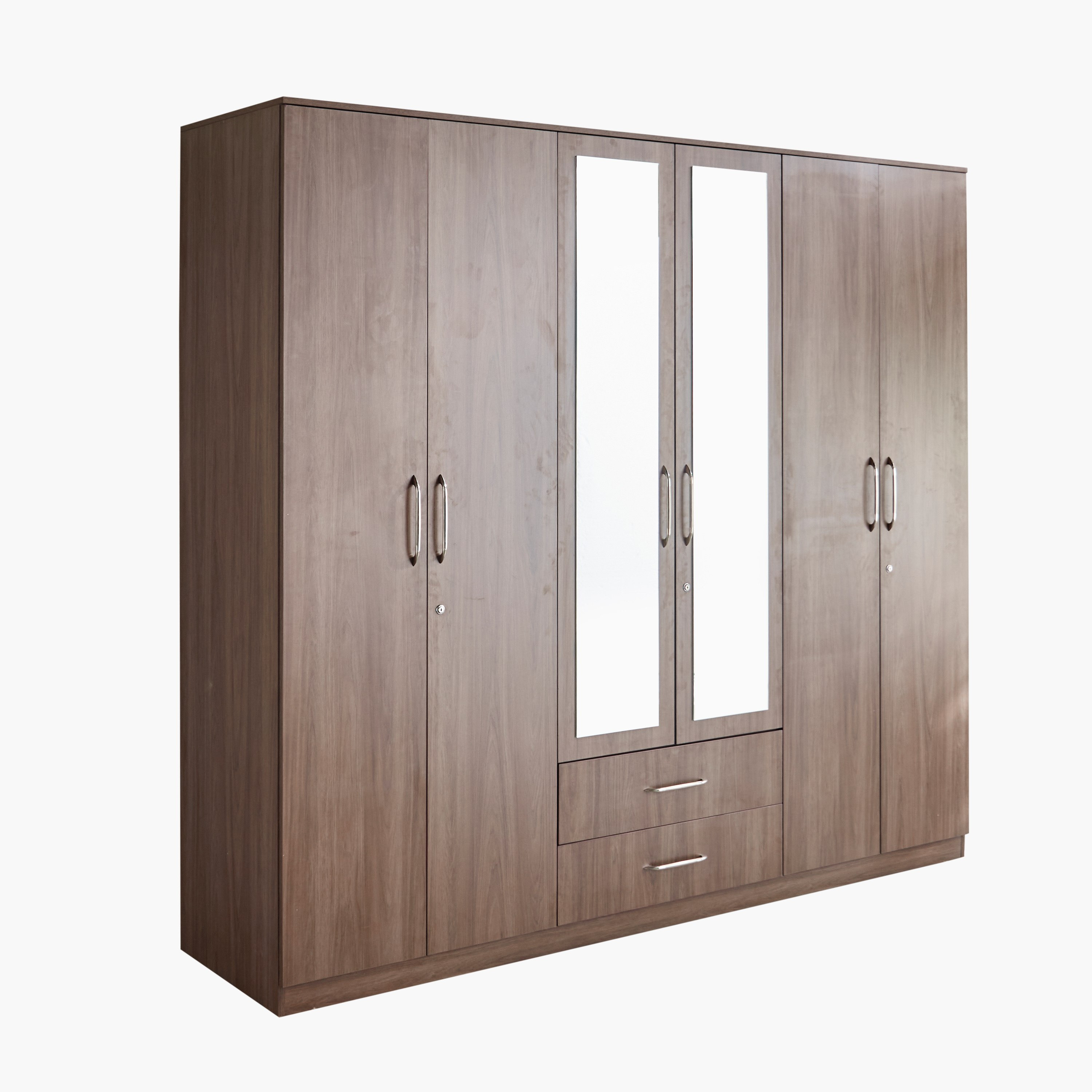 خزانة ملابس 6 أبواب بـ2 درج ومرآة من هيلتون-hbxfurniture-wardrobes-image-13