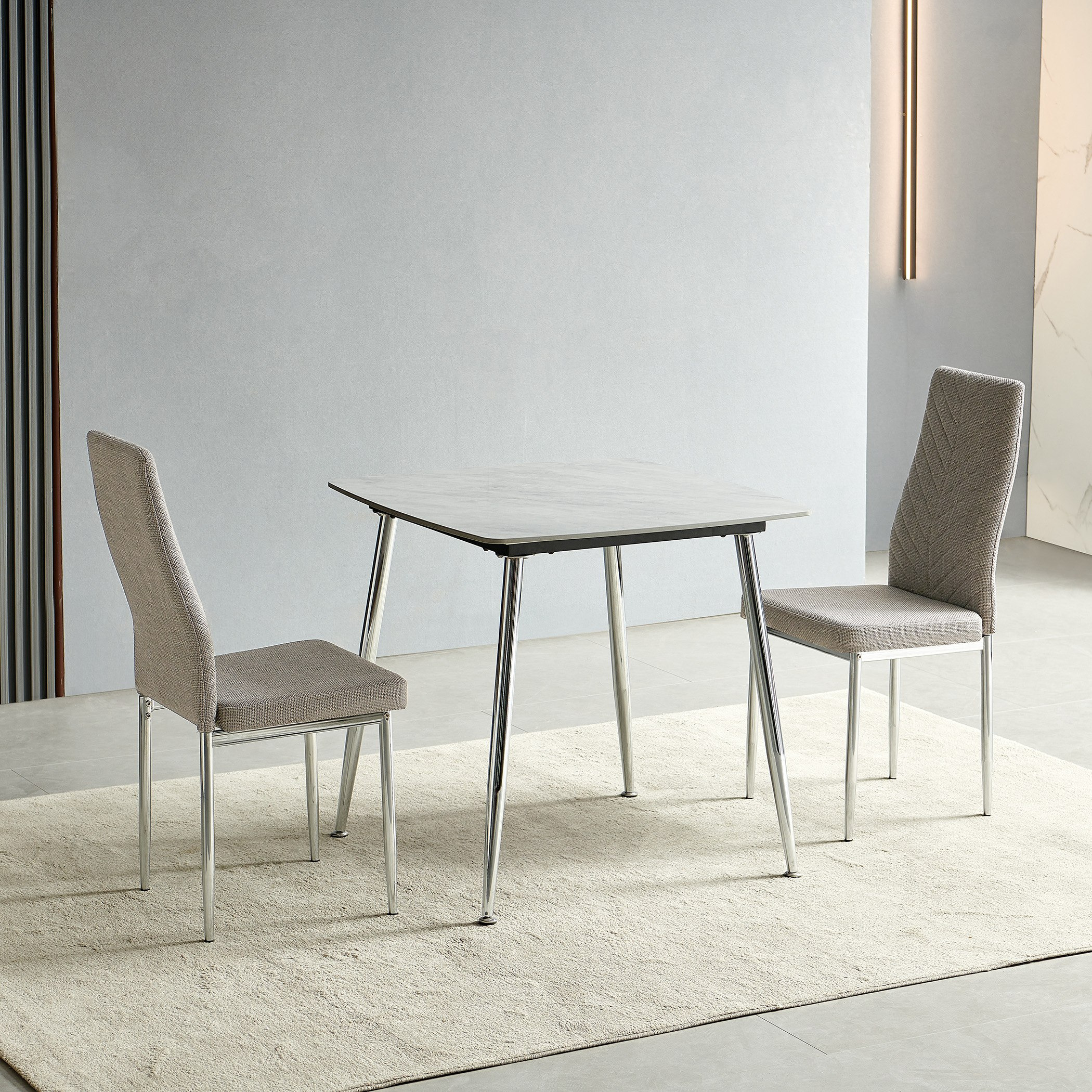 طقم سفرة من الحجر الملبد بمقعدين من سيان-hbxfurniture-diningtablesandsets-diningsets-twoseater-image-1