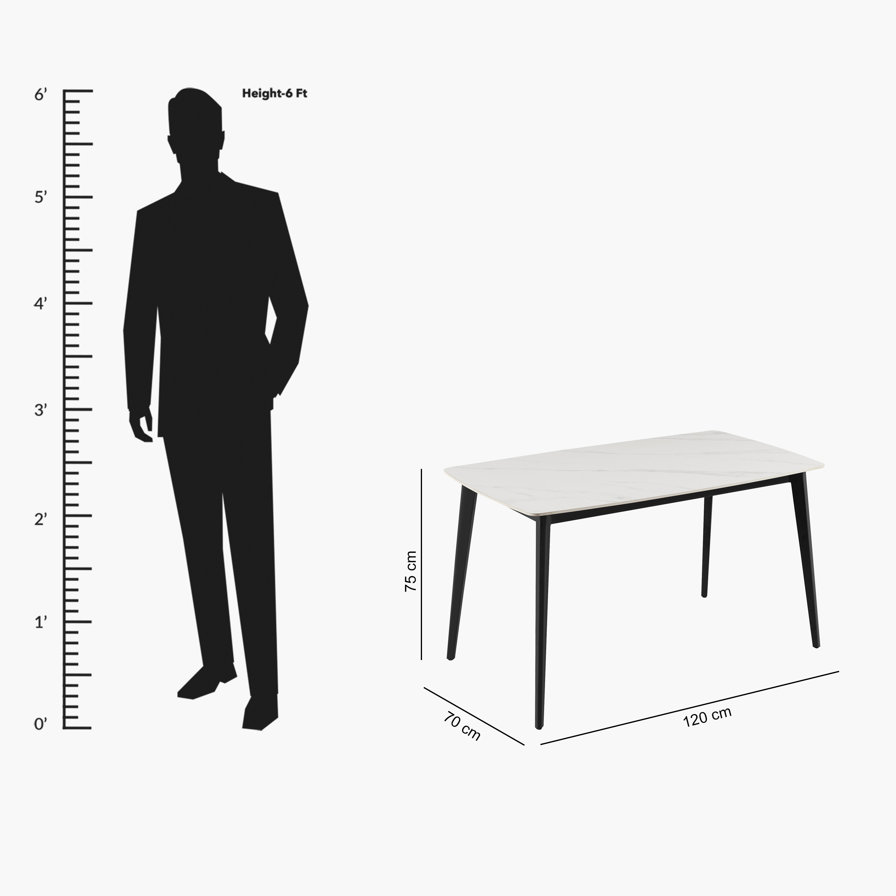 طقم سفرة من الحجر الملبد 6 مقاعد من ستار-hbxfurniture-diningtablesandsets-diningsets-sixseater-image-12