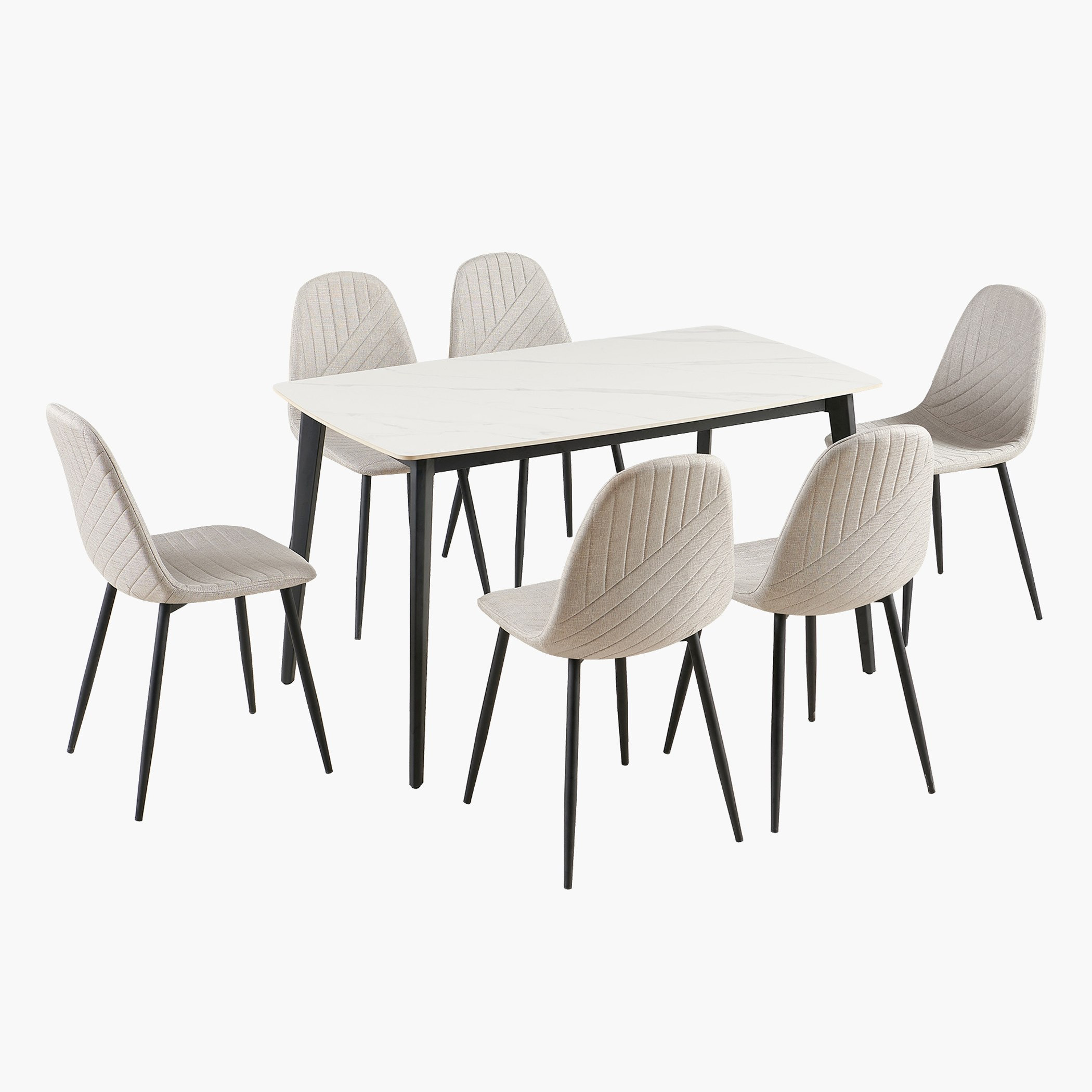طقم سفرة من الحجر الملبد 6 مقاعد من ستار-hbxfurniture-diningtablesandsets-diningsets-sixseater-image-10