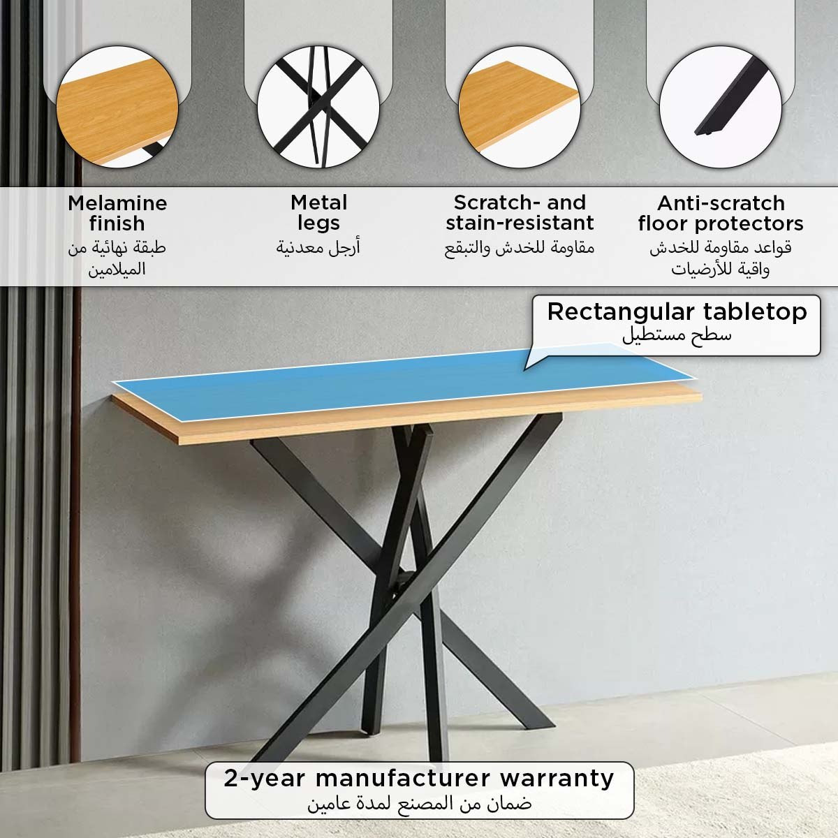 Rylee Console Table with Metal Legs-hbxfurniture-tablesandstands-consoletables-image-4