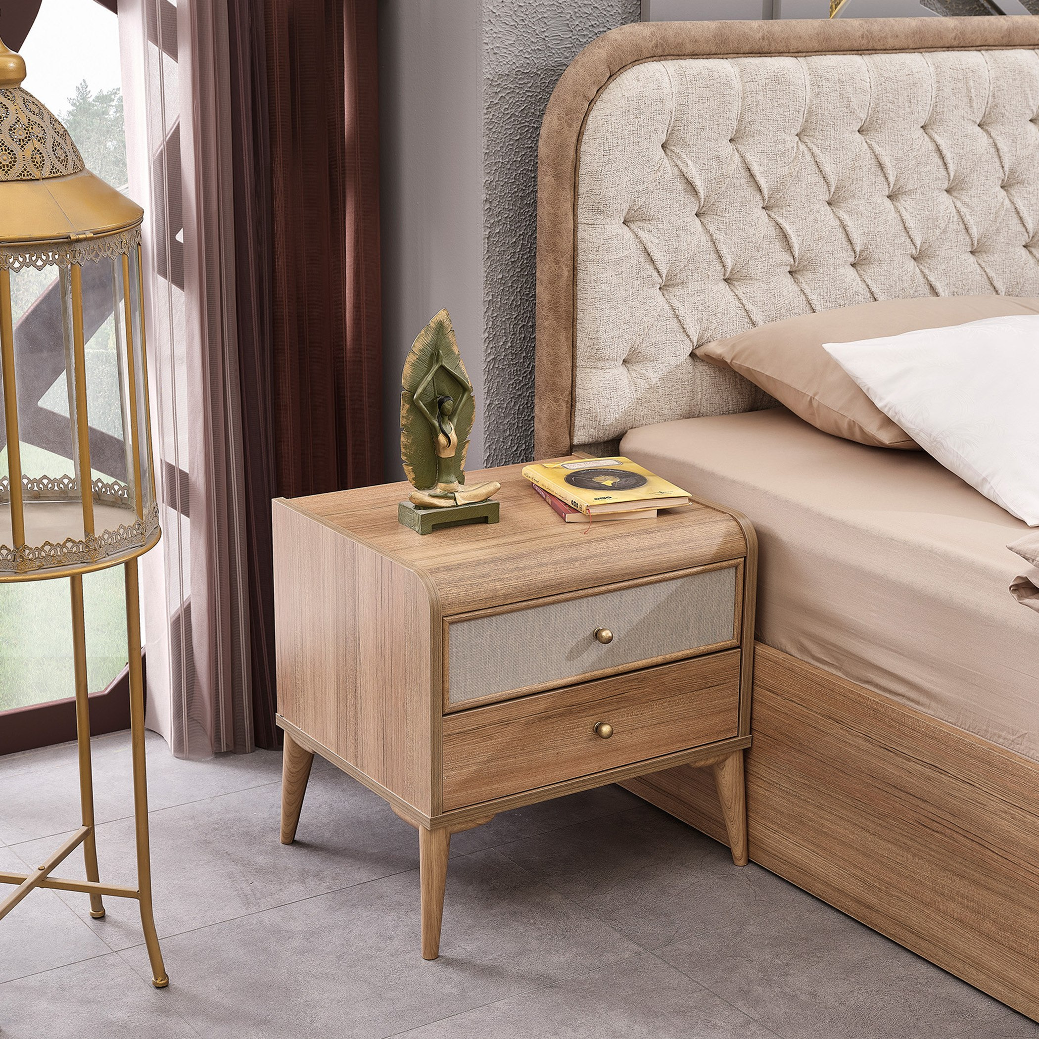 طقم غرفة نوم كينج 6 قطع من لوريتا- 180x200 سم-hbxbedroom-bedsandbedsets-bedroomsets-king-image-16