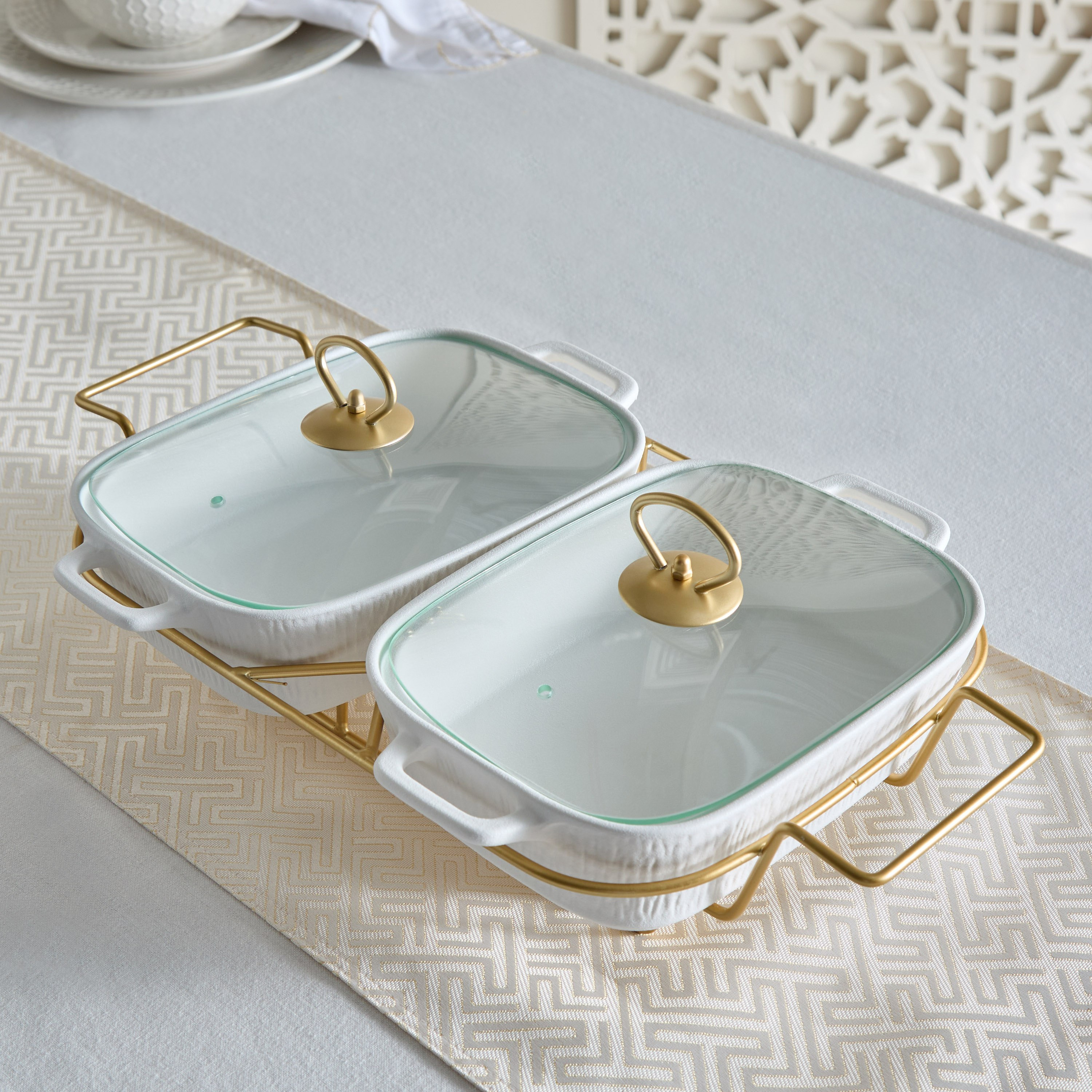 كسرولة تسخين مزدوجة مستطيلة بحامل شمعة من سيلتيك-hbxdecorandfurnishings-tabletop-serveware-image-2