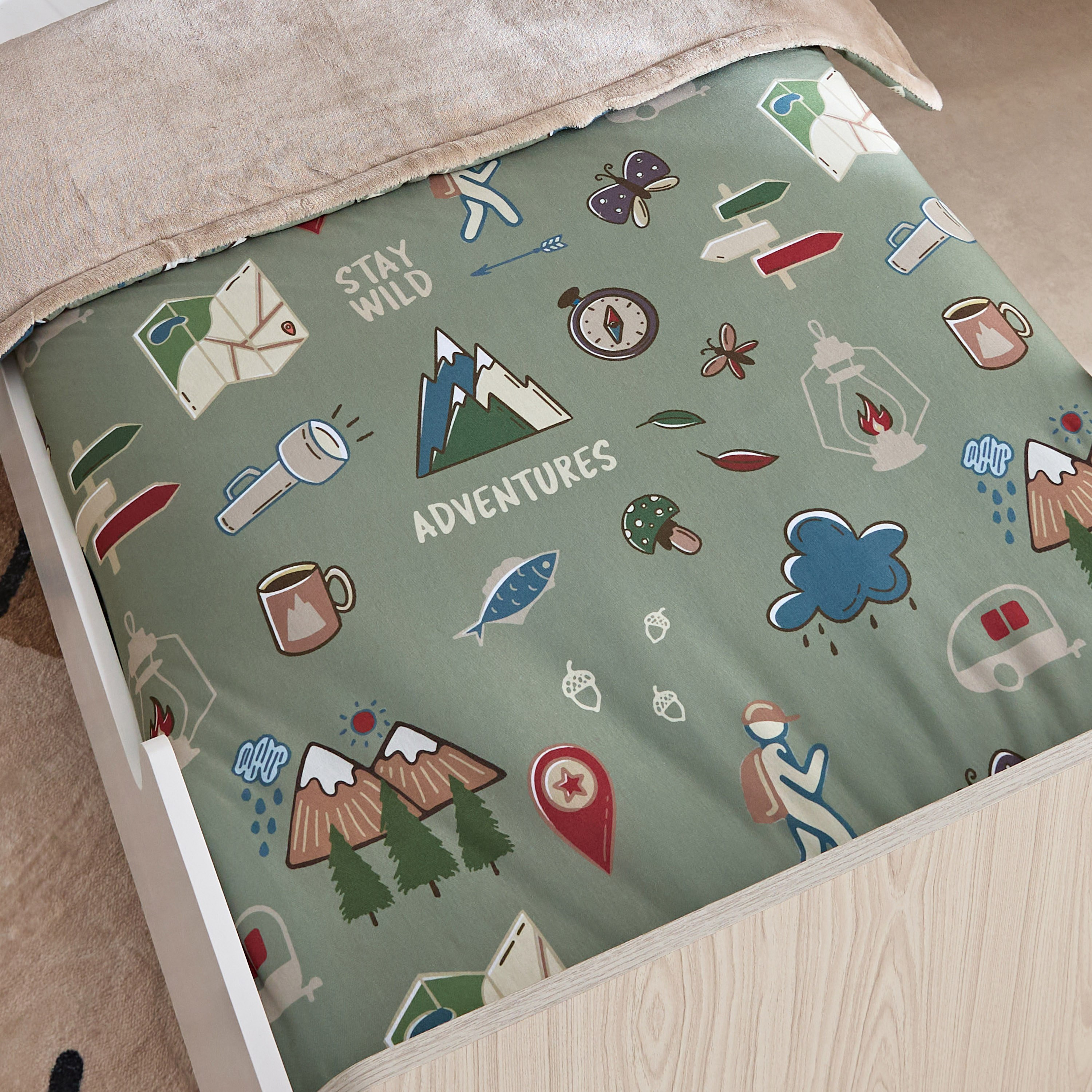 طقم لحاف للأطفال قطعتين من أدفينشر كامبينج - 140x70 سم-hbxhomeware-hbxbedroom-image-4