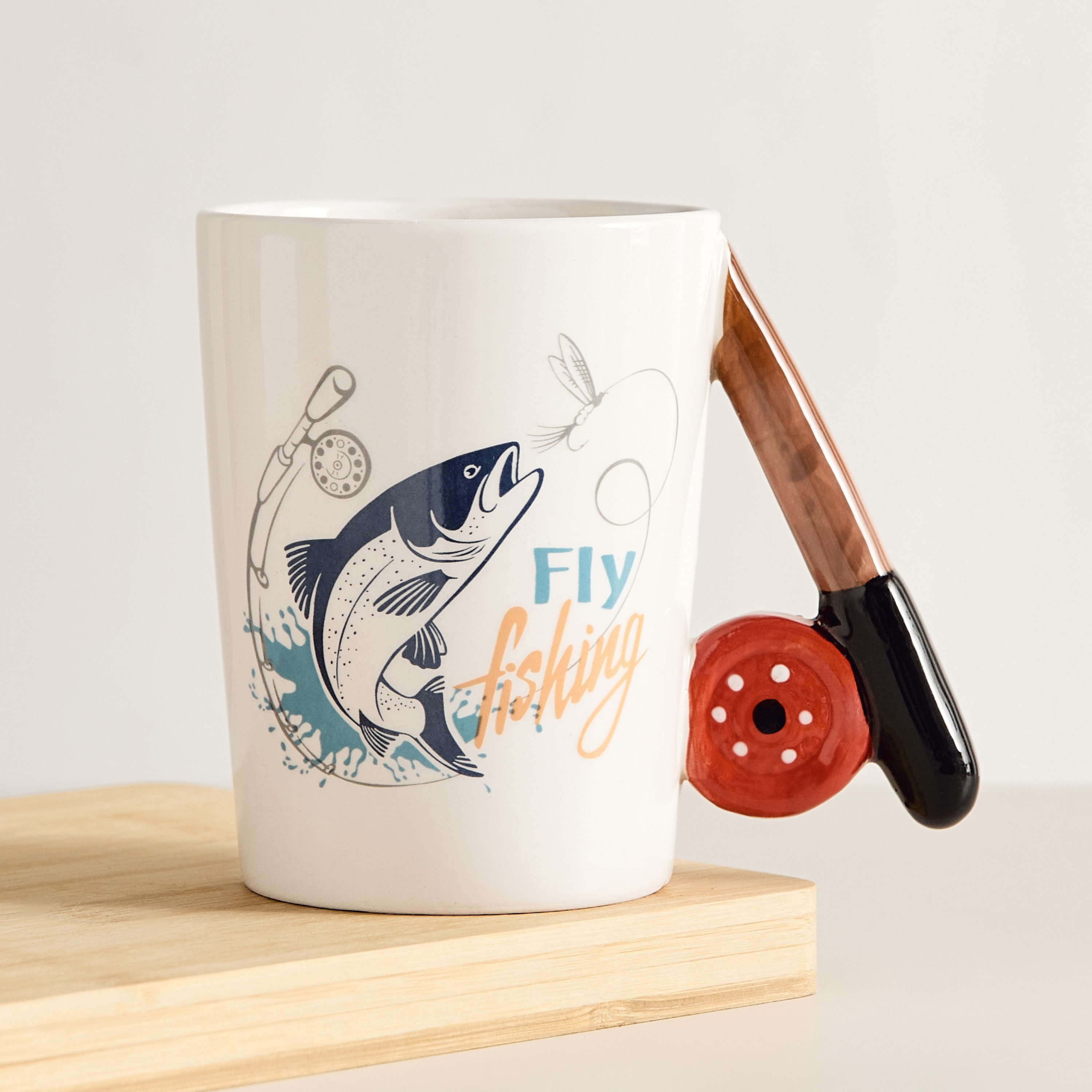 مج سيراميك بتزيينات سمكة من سايفر - 350 مل-hbxhomeware-hbxkidsandyouth-image-1