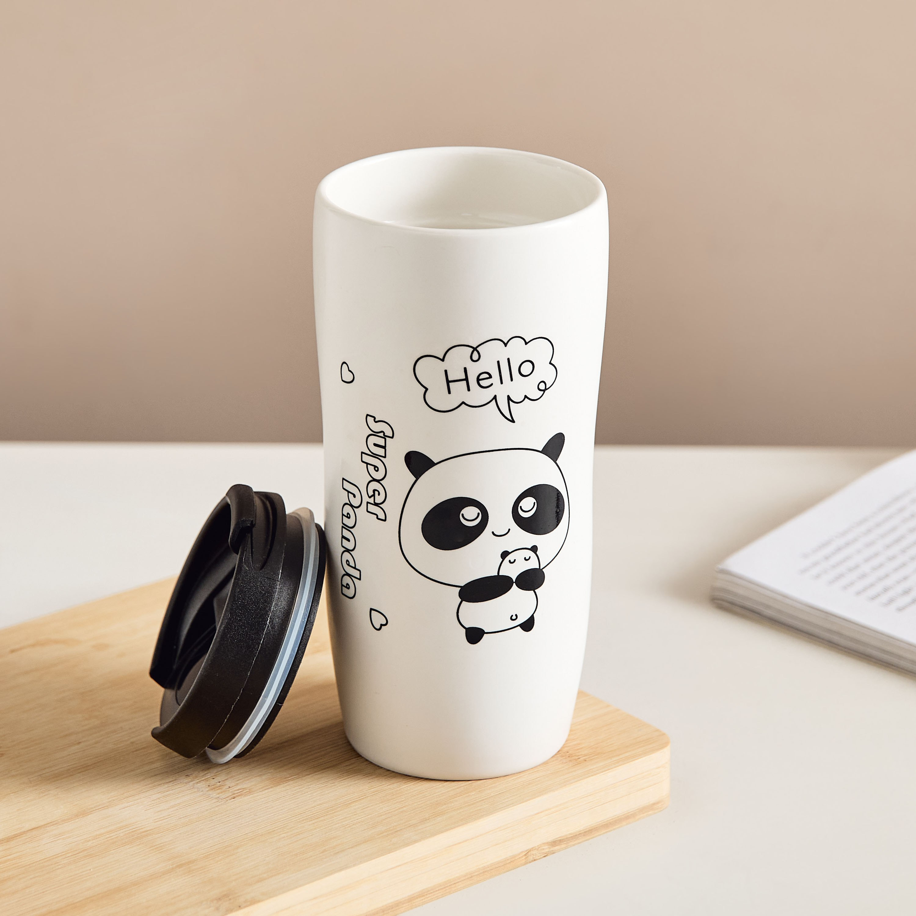 كوب سيراميك بقشة وتزيينات باندا من نيو - 450 مل-hbxhomeware-hbxkidsandyouth-image-2