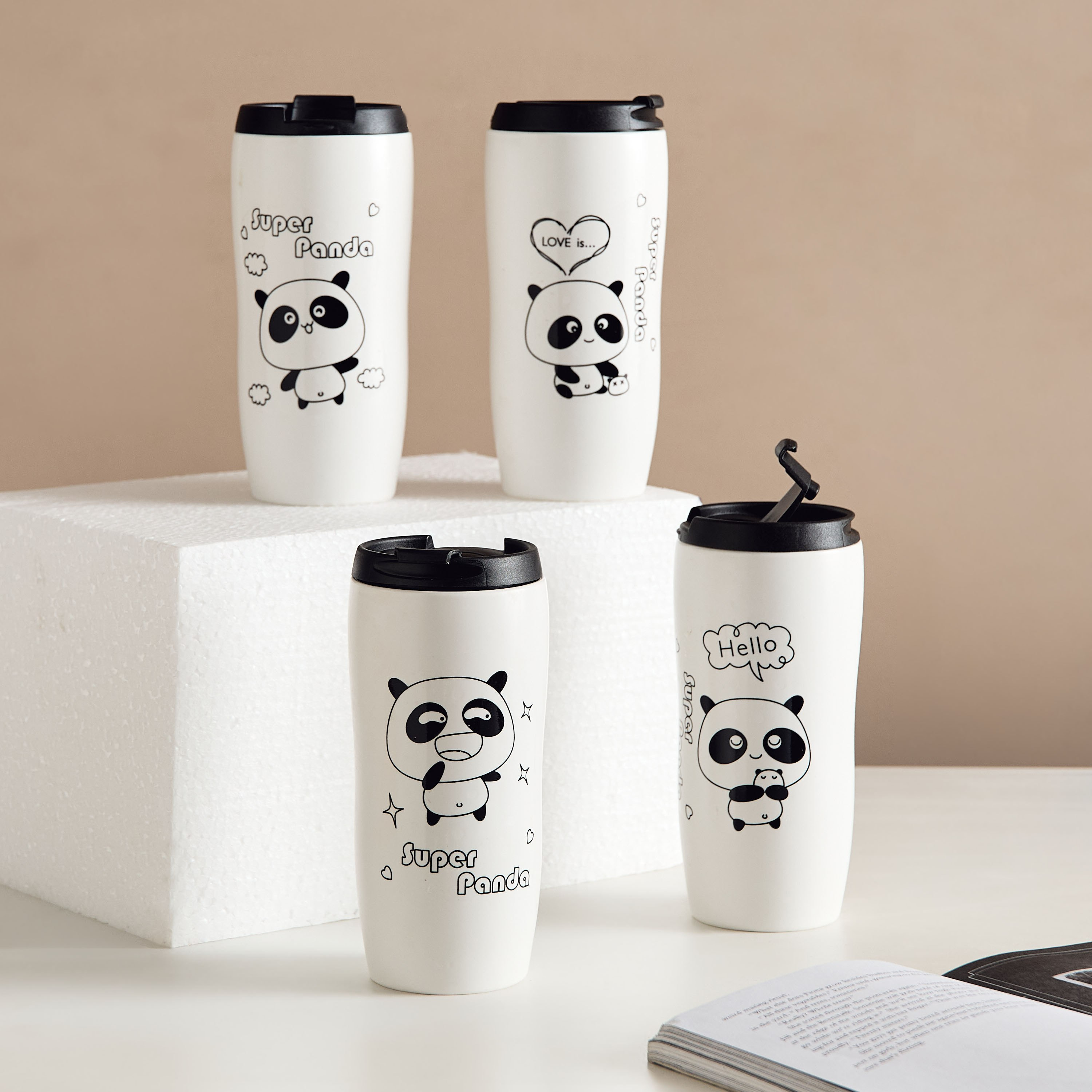 كوب سيراميك بقشة وتزيينات باندا من نيو - 450 مل-hbxhomeware-hbxkidsandyouth-image-4