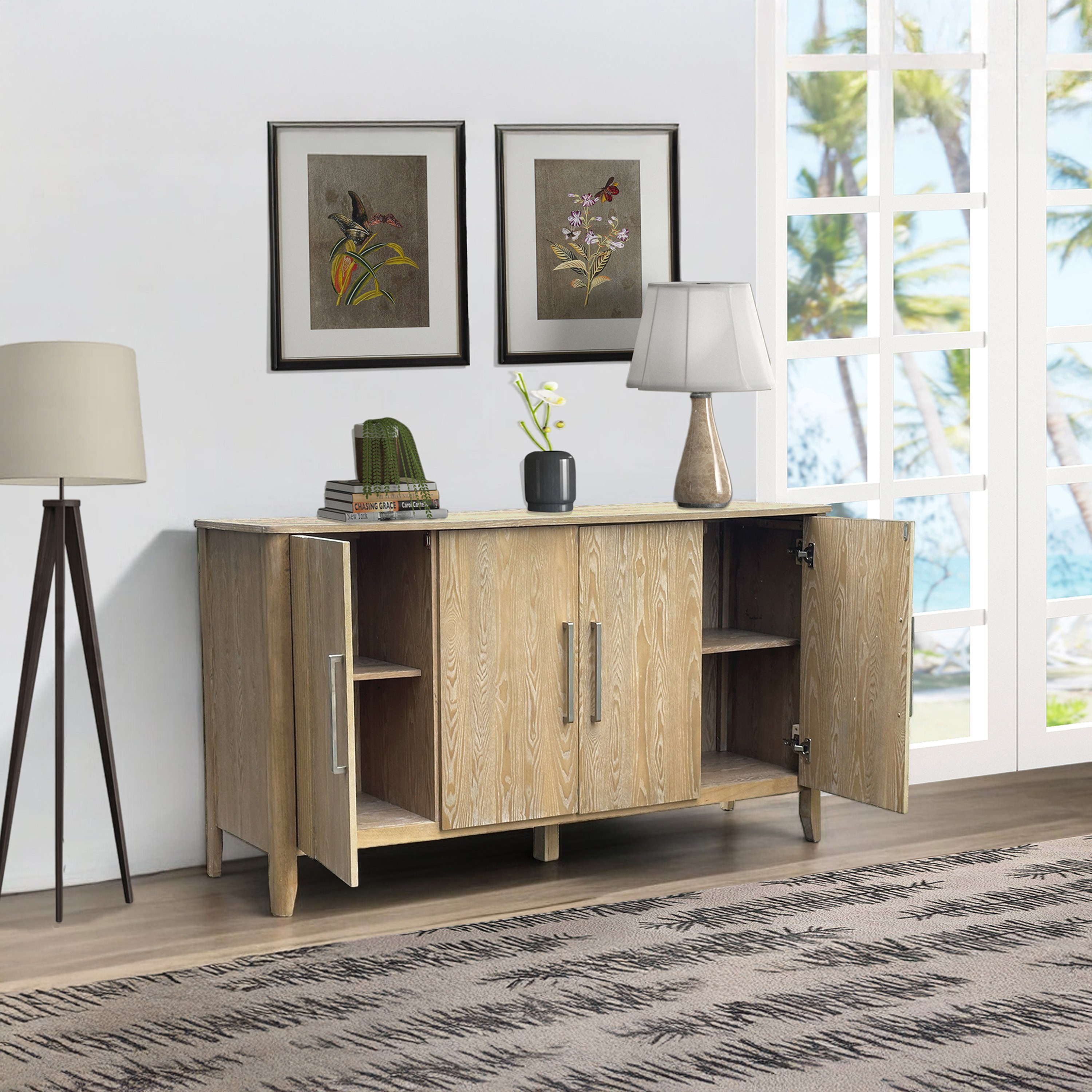 وحدة تخزين جانبية 4 أبواب من كولينبيرج-hbxfurniture-diningroom-buffetsandsideboards-image-2