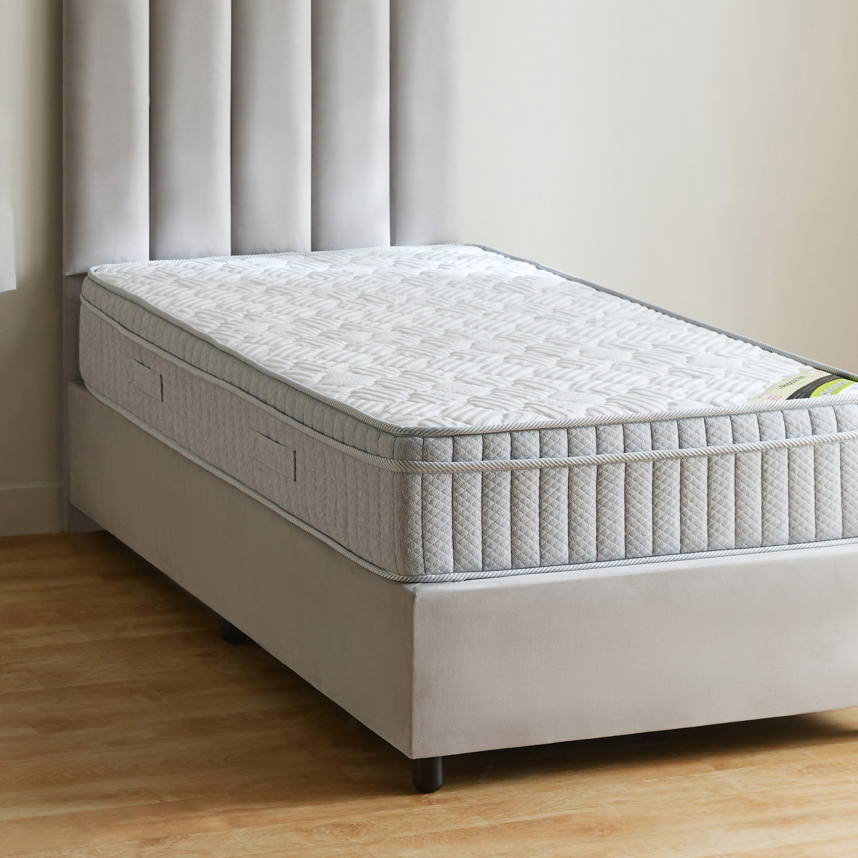 SleepNest iRepose Nxt Box To Medium Firm Bonnell Spring Single Mattress - 90x190x24 cm-hbxfurniture-bedroom-mattresses-single-image-2