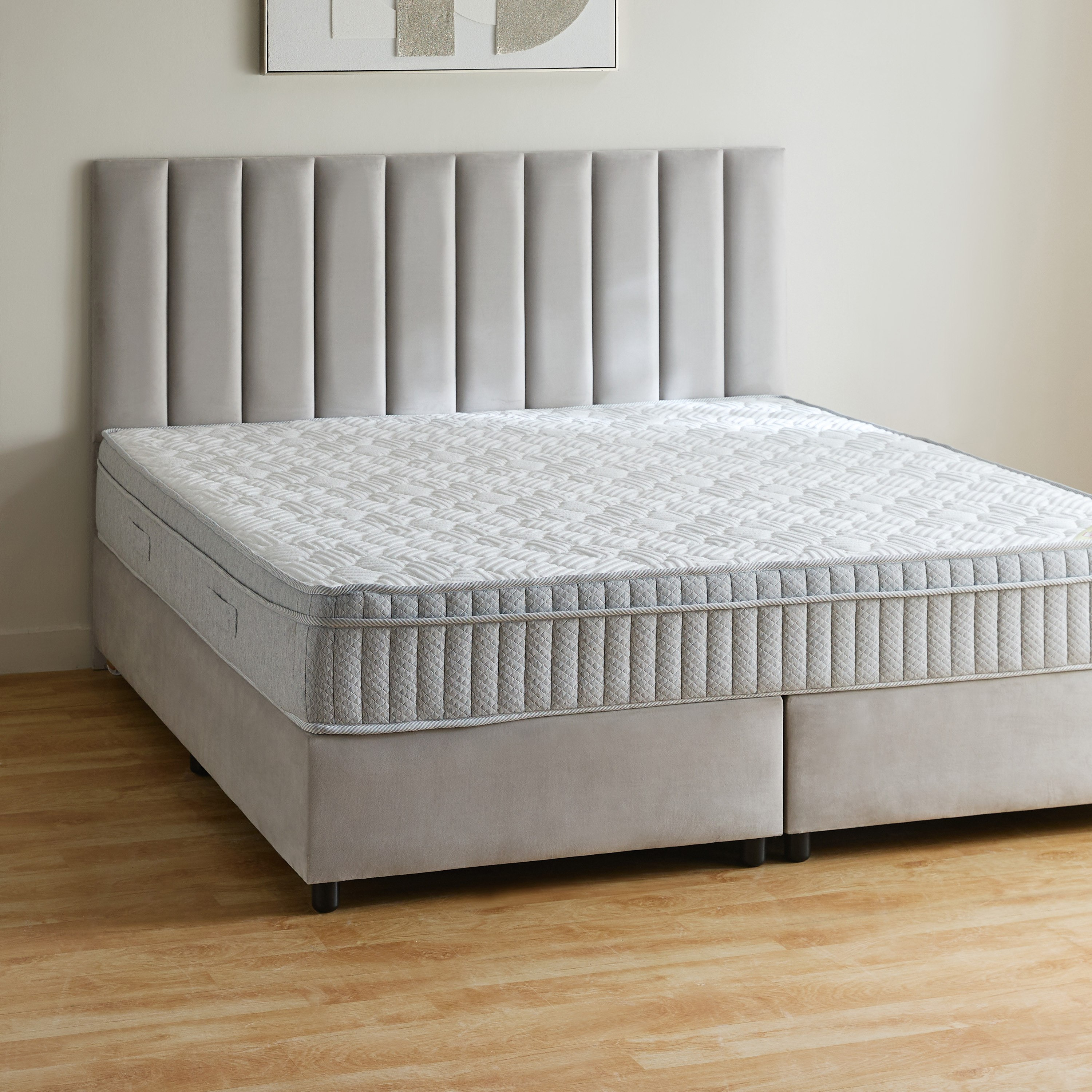 SleepNest iRepose Nxt Box Top Medium Firm Bonnell Spring Super King Mattress - 200x200x24 cm-hbxfurniture-mattresses-superking-image-2