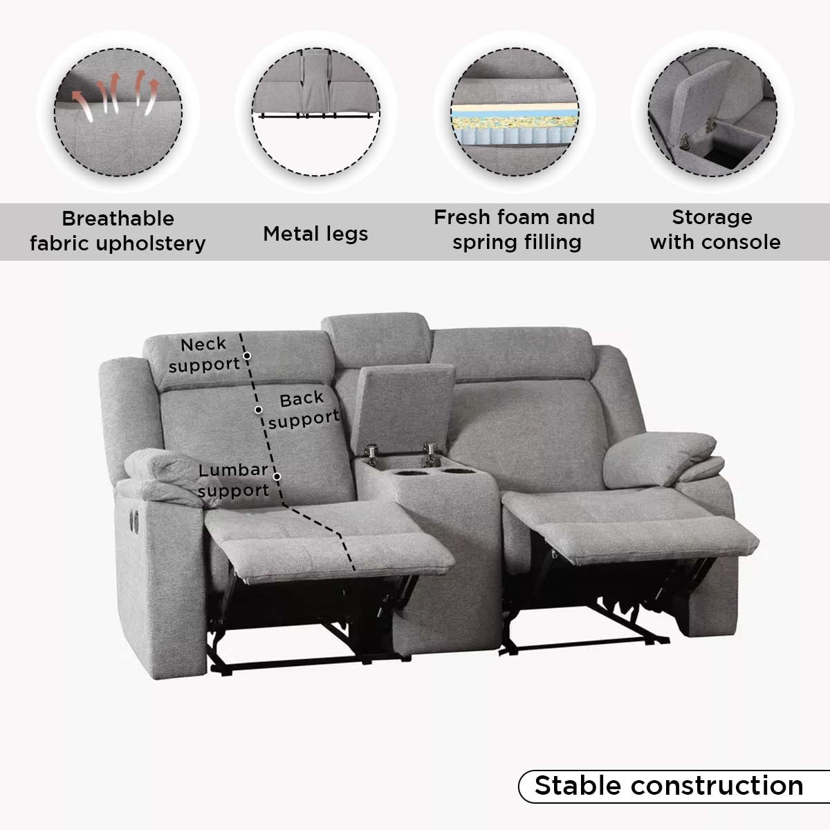 Hilton 2-Seater Fabric Recliner with 2-Cupholder Console and USB Port-hbxlivingroom-sofasandarmchairs-sofas-image-8