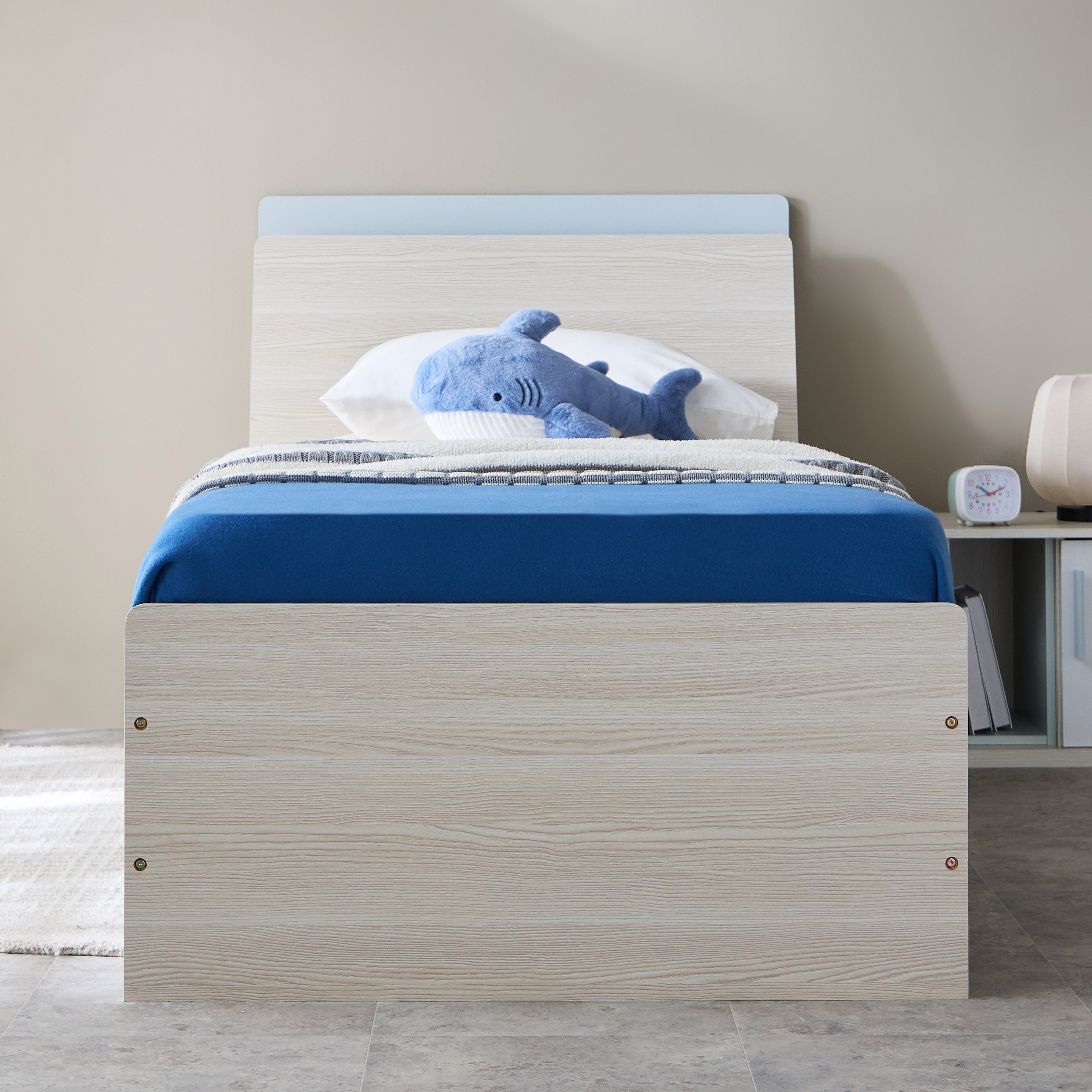 Movo Skye Single Bed with Storage Headboard - 90x200 cm-hbxfurniture-bedsandbedsets-beds-single-image-2