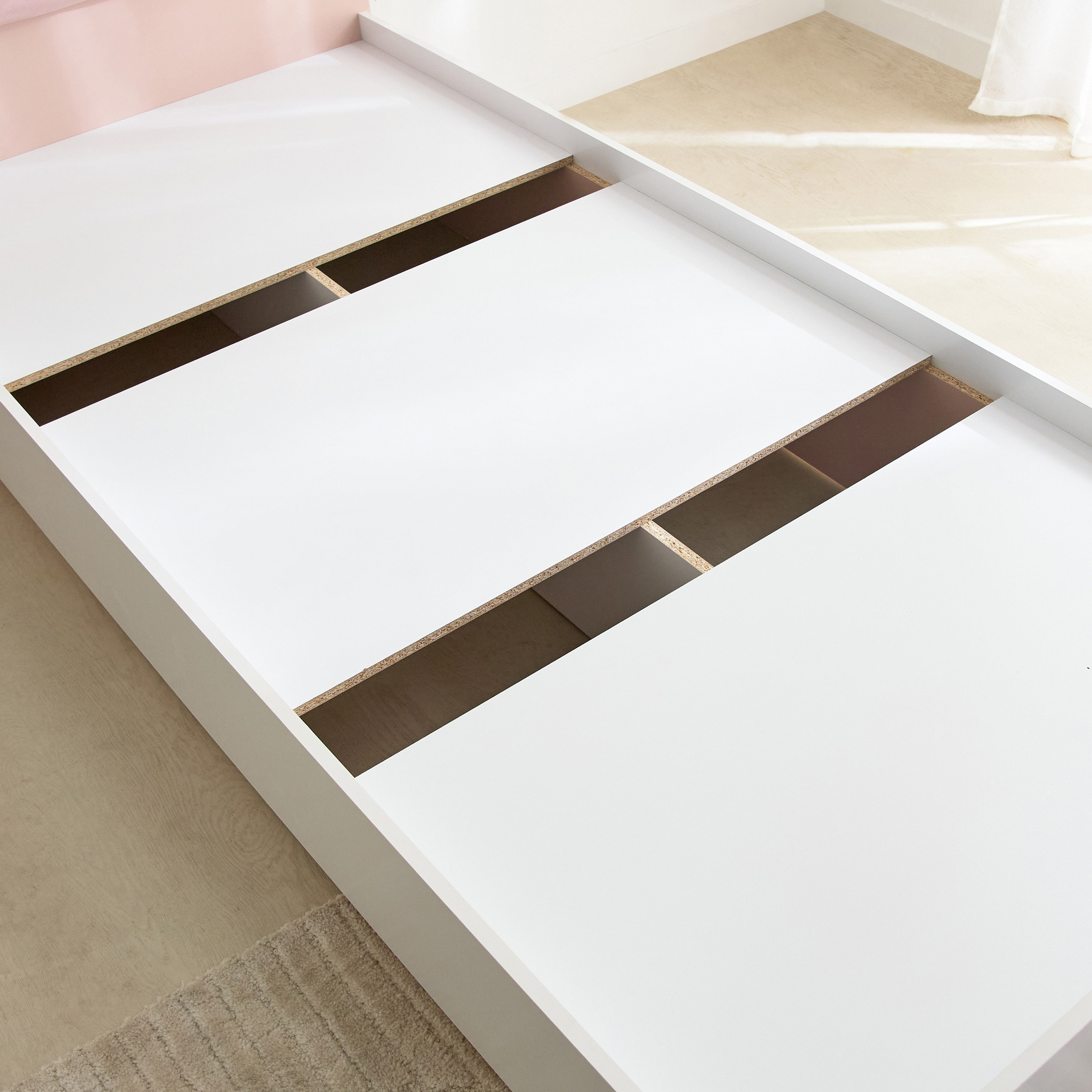 Movo Carmine Single Bed with Upholstered Headboard - 90x200 cm-hbxkidsandyouth-bedsandbedsets-beds-single-image-5