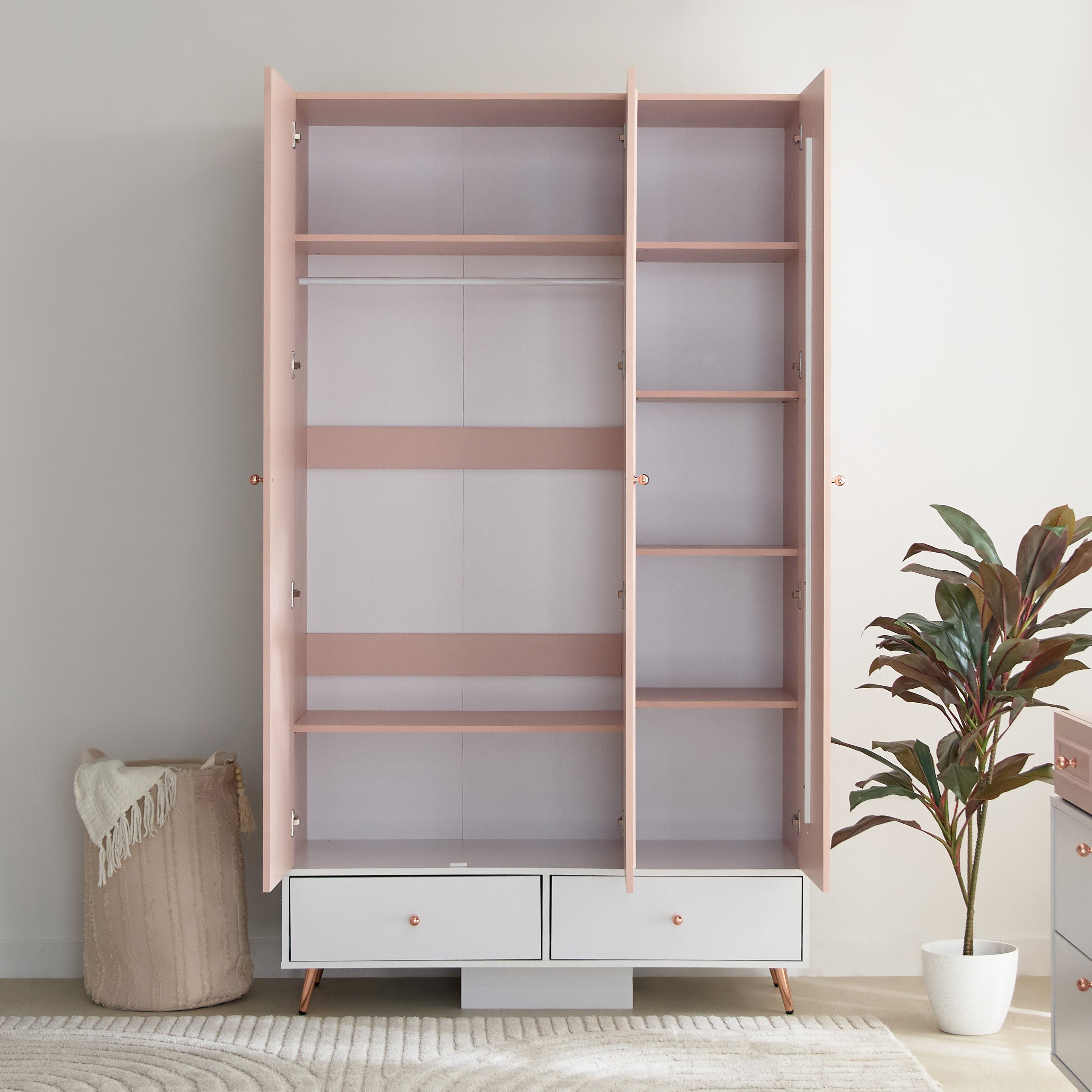 خزانة ملابس 3 أبواب مع درجين - كارمين من موڤو-hbxfurniture-wardrobes-image-3