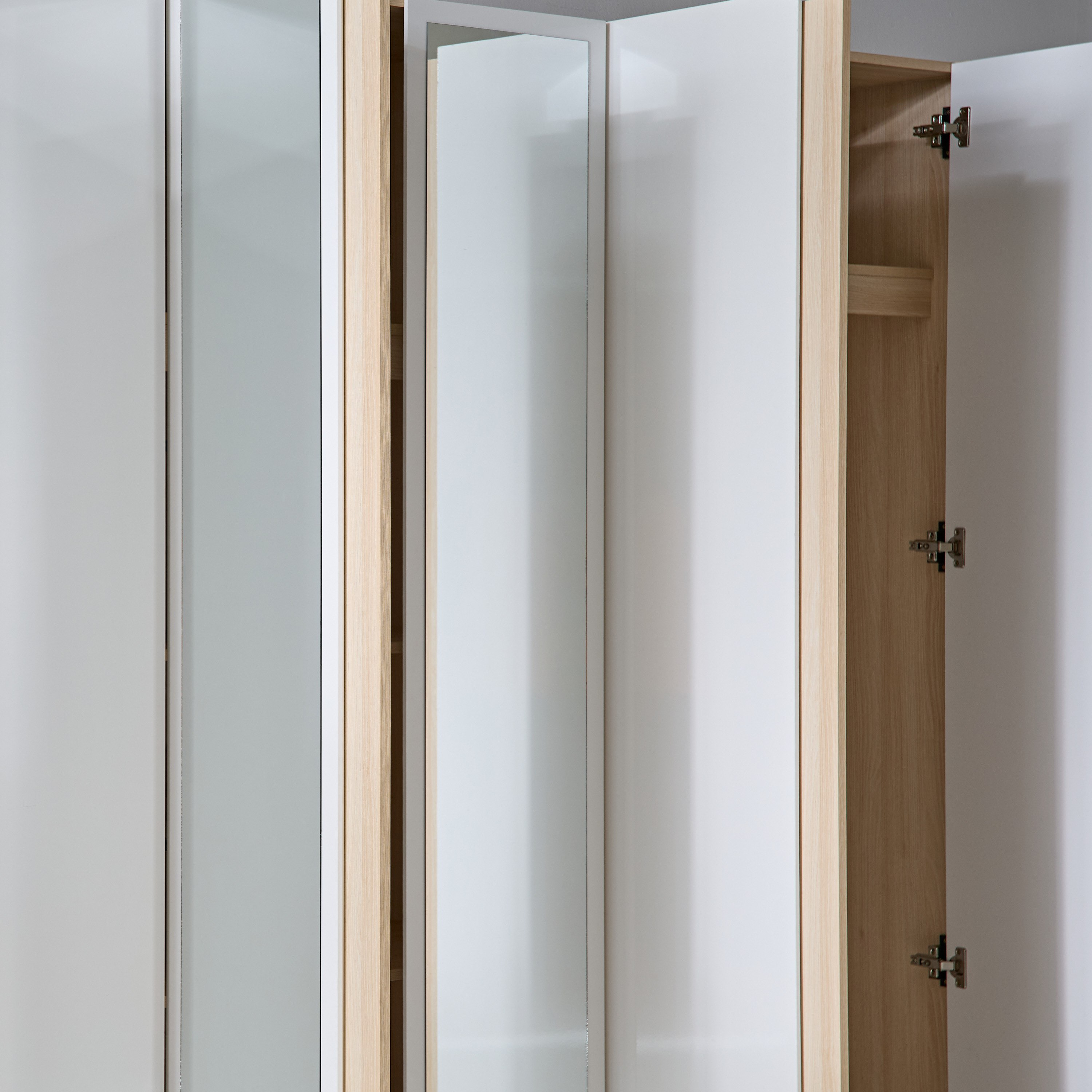Artisan 6-Door Wardrobe with 2 Drawers and Mirror-hbxfurniture-wardrobes-image-6