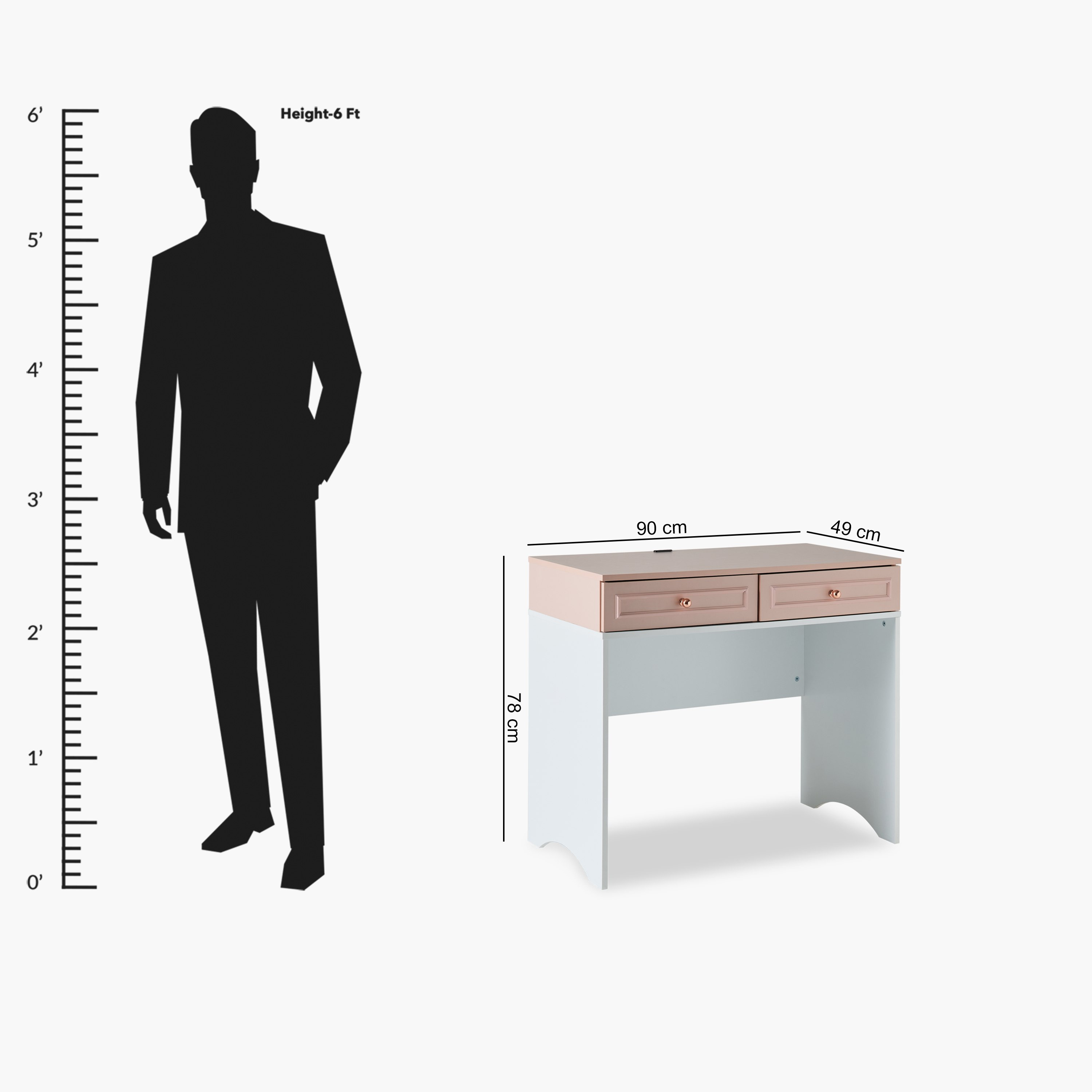 Movo Carmine Smart Study USB Desk with 2 Drawers-hbxfurniture-office-desks-image-12