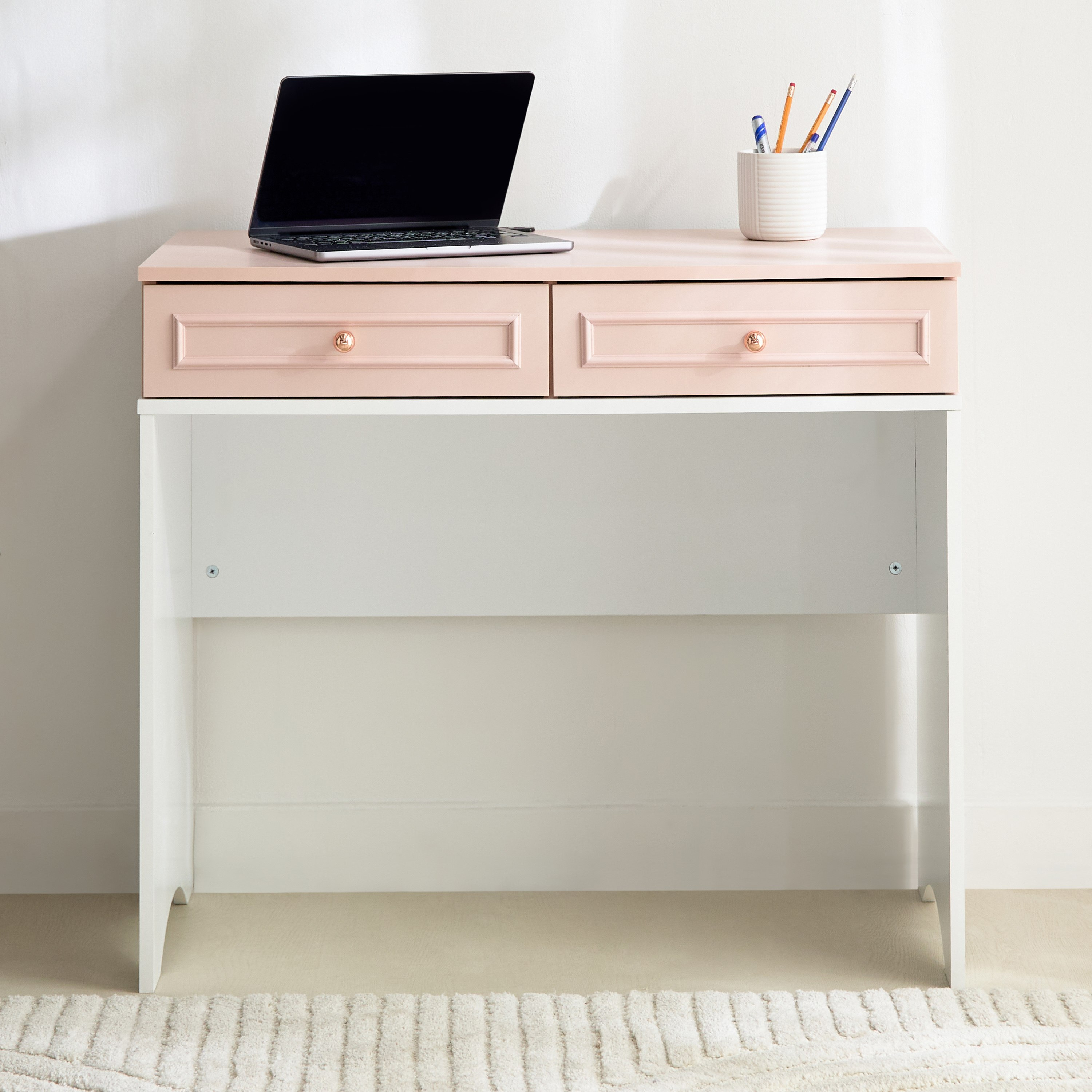 Movo Carmine Smart Study USB Desk with 2 Drawers-hbxfurniture-office-desks-image-2