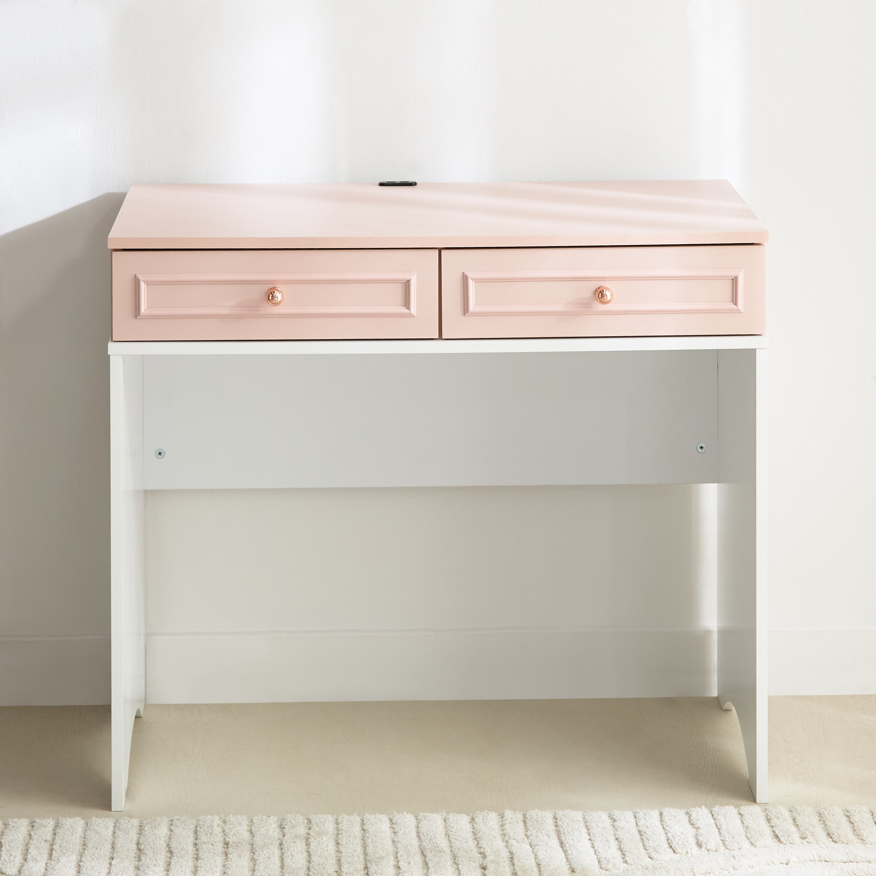 Movo Carmine Smart Study USB Desk with 2 Drawers-hbxfurniture-office-desks-image-3