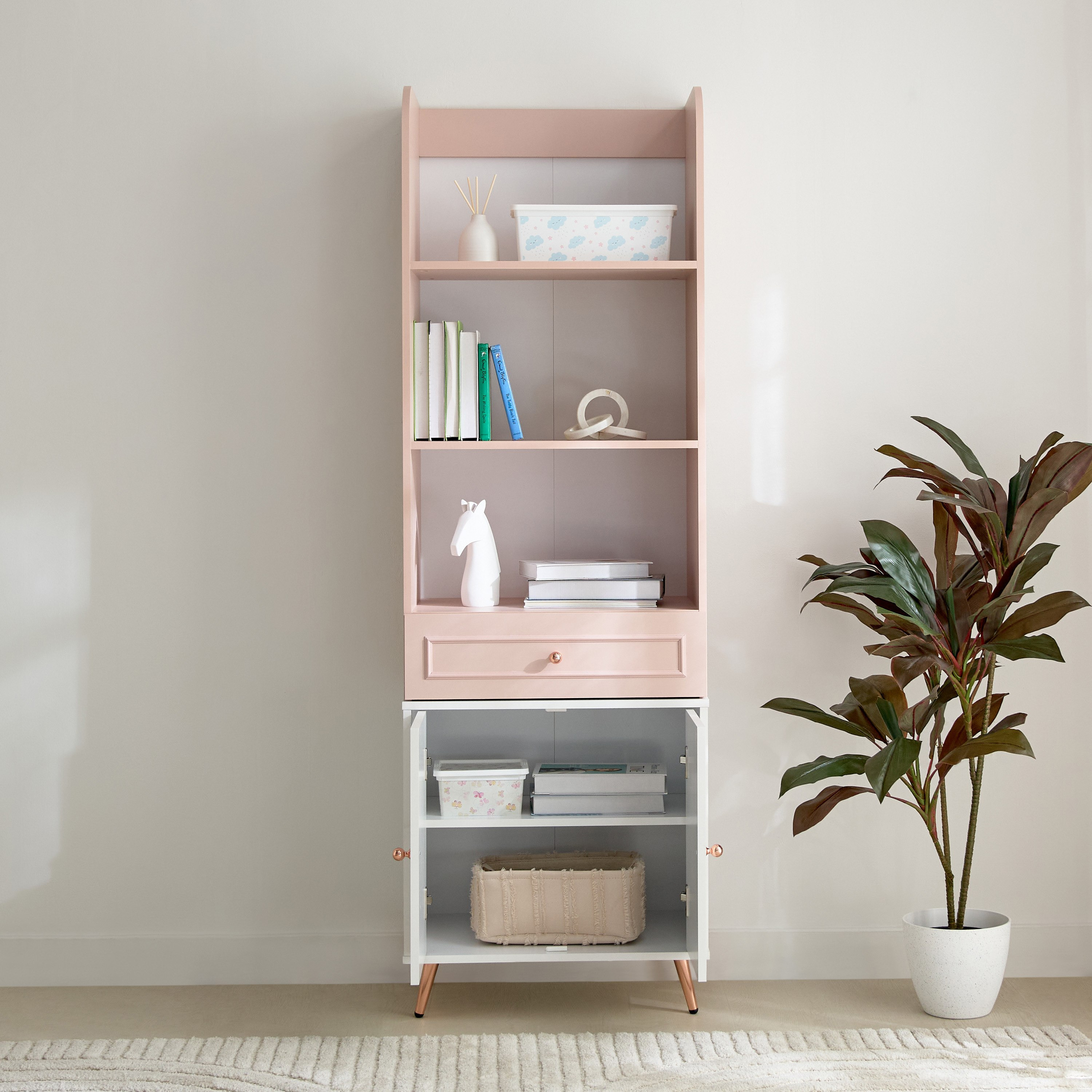 خزانة كتب 2 باب بدرج - كارمين من موڤو-hbxfurniture-office-bookcases-image-3