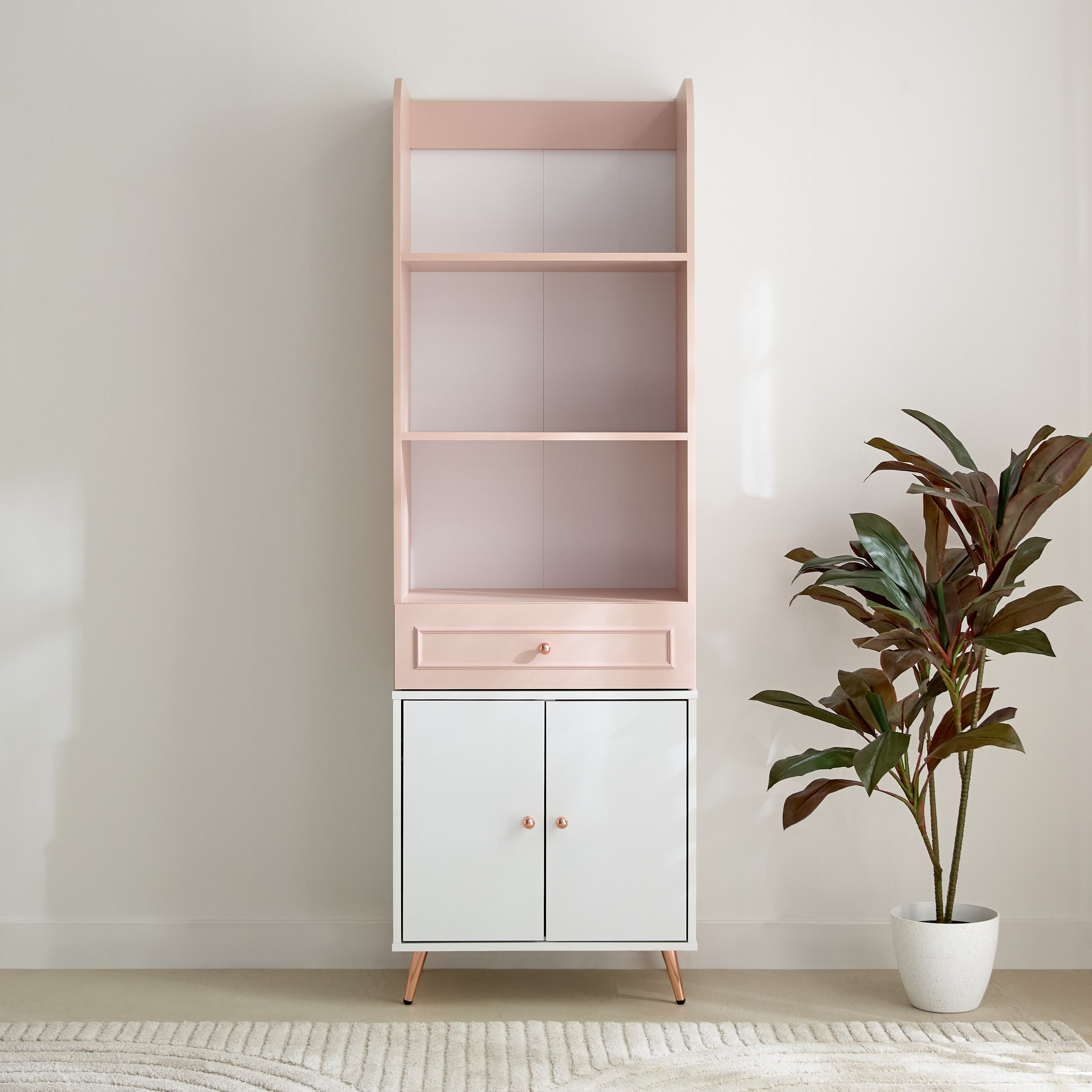 خزانة كتب 2 باب بدرج - كارمين من موڤو-hbxfurniture-office-bookcases-image-5