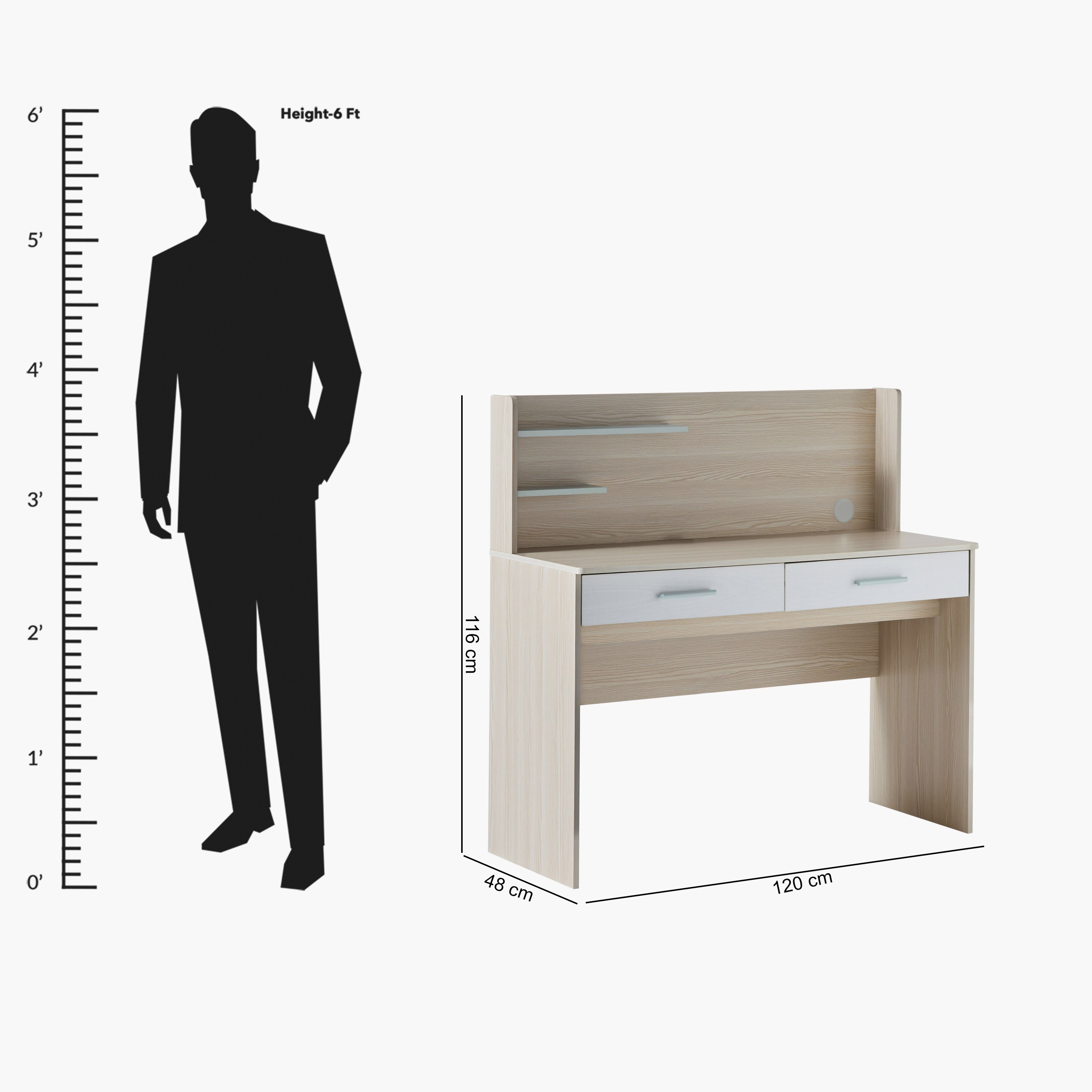 مكتب دراسة بدرجين وخزانة وإضاءة يو إس بي - سكاي من موڤو-hbxfurniture-office-desks-image-11