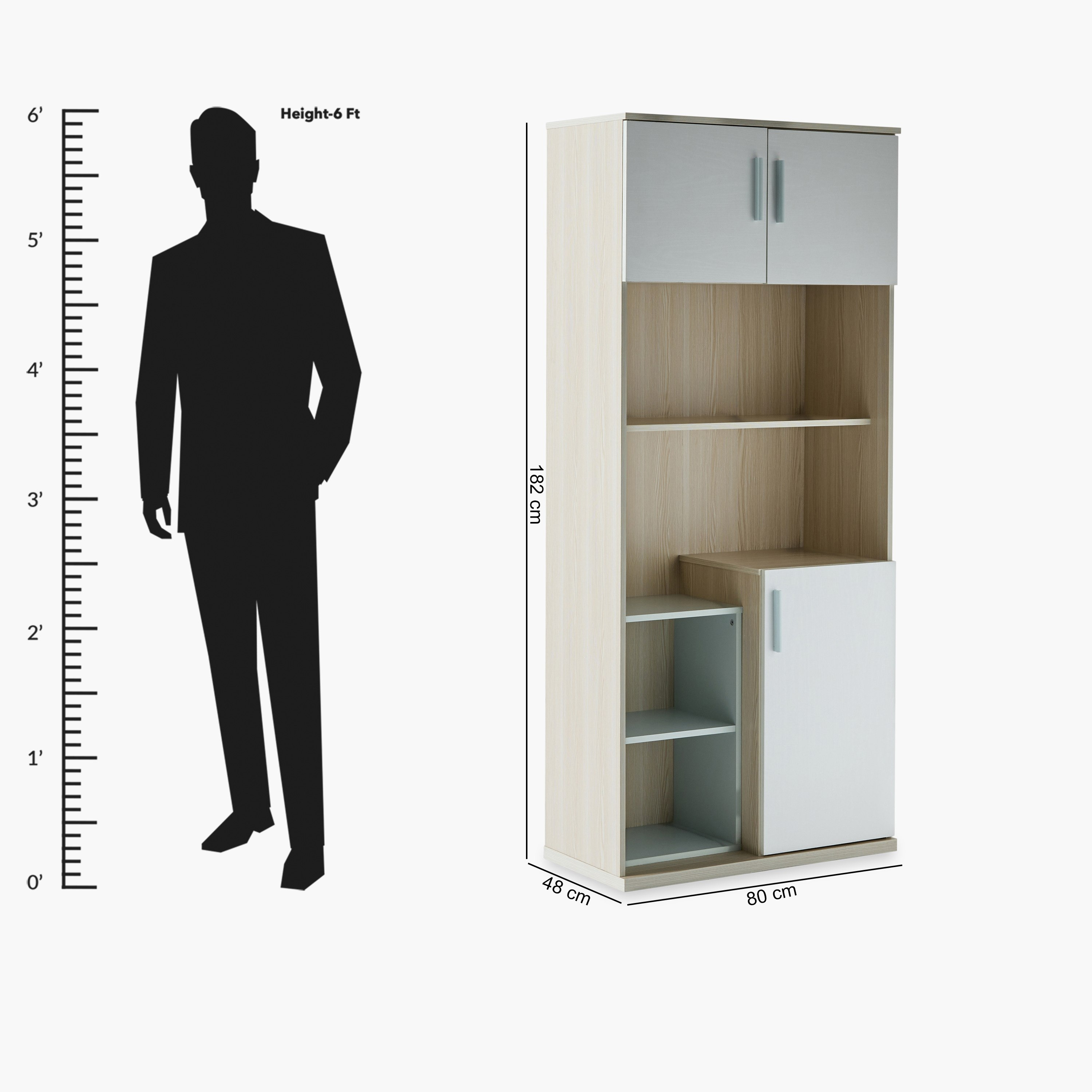 Movo Skye Bookcase with 3 Doors and Shelves-PROMO_HB_SA_HBX10_TH1000_NEW_031025-image-13