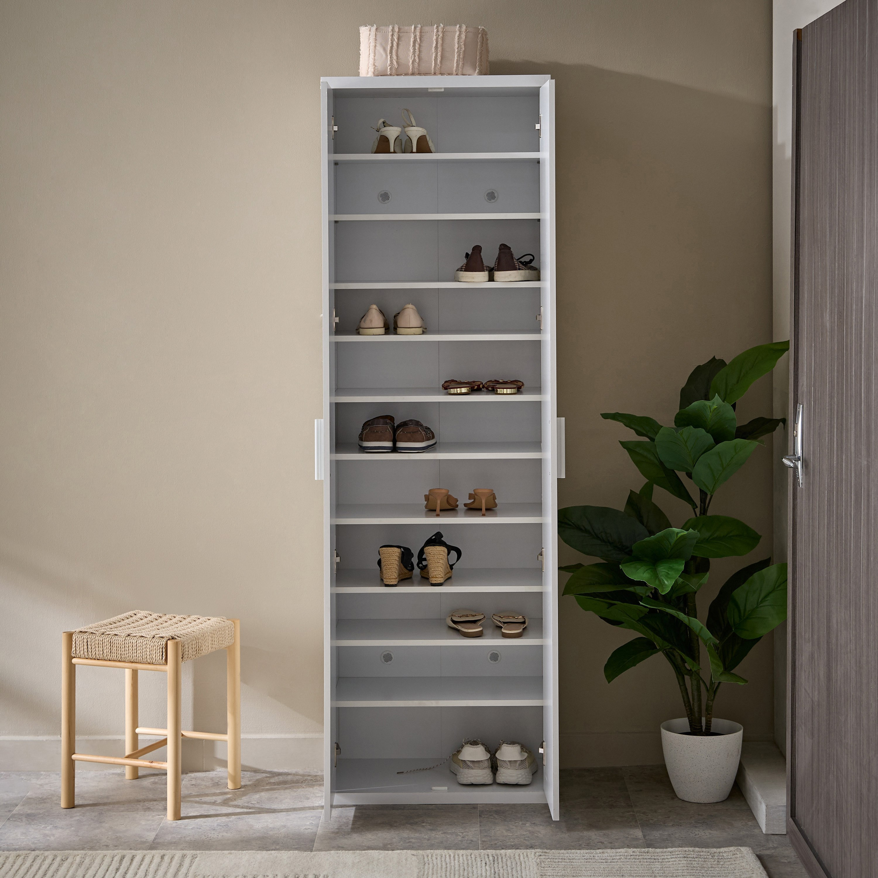 خزانة أحذية طويلة لماعة ببابين  لـ 33 زوجا من مافريك-PROMO_HB_BAH_THRESHOLD_Furniture_100426-image-3