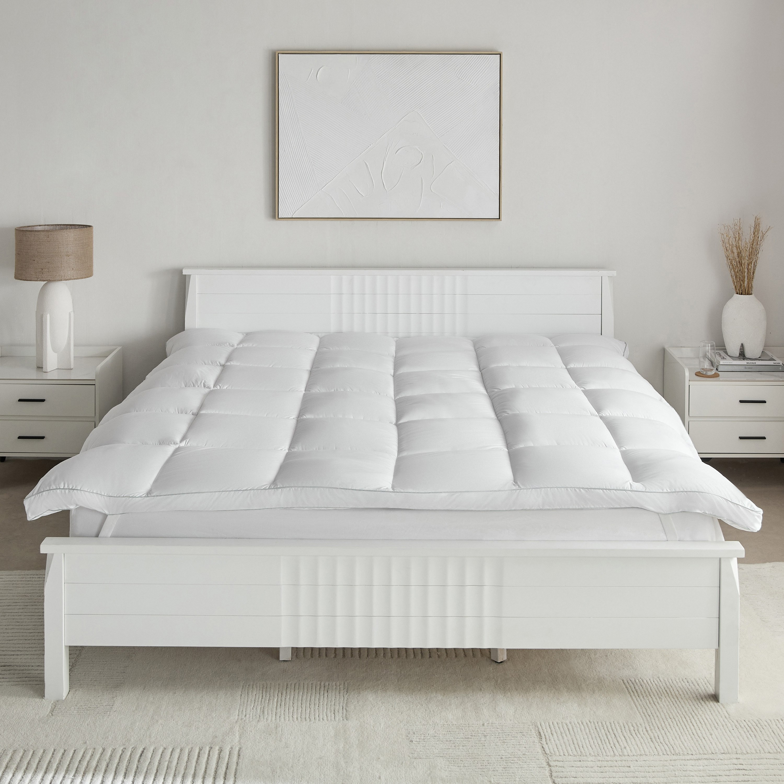 لبادة مرتبة سوبر كينج مايكروفايبر ناعمة من مايكرو فريش - 200×200+6 سم-hbxhomeware-hbxbedroom-image-2