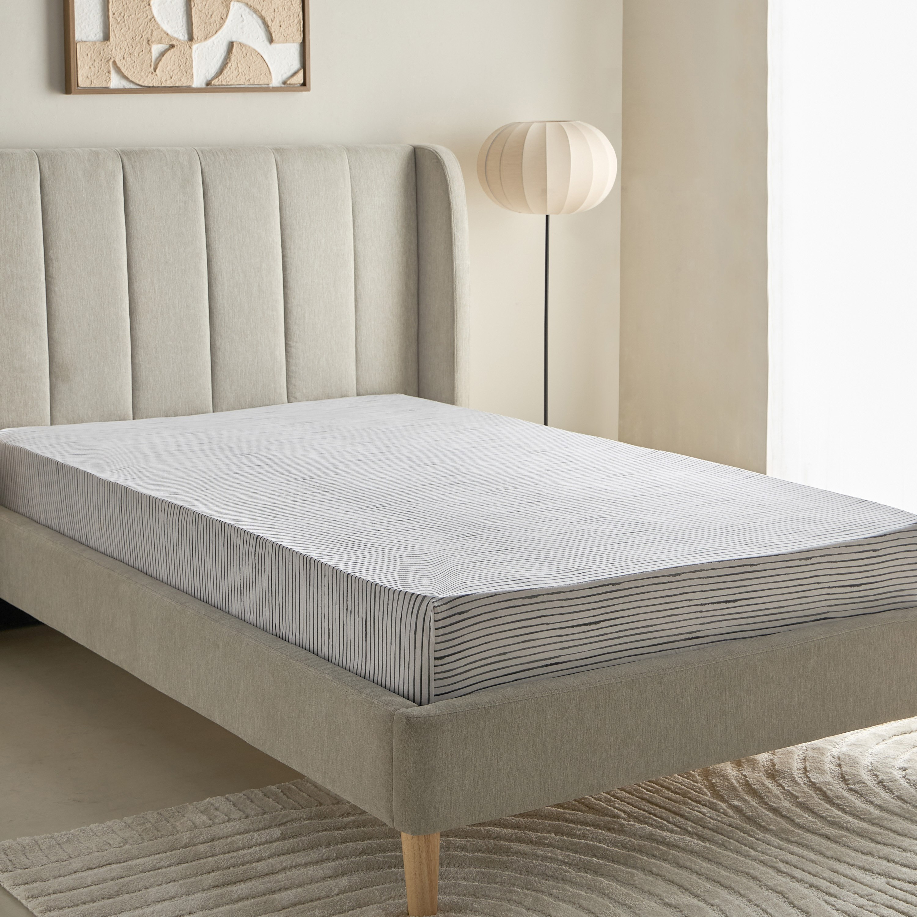 شرشف مطّاطي قطن توين بطبعات لونير من ماديسون - 120x200+25 سم-hbxhomeware-hbxbedroom-image-2