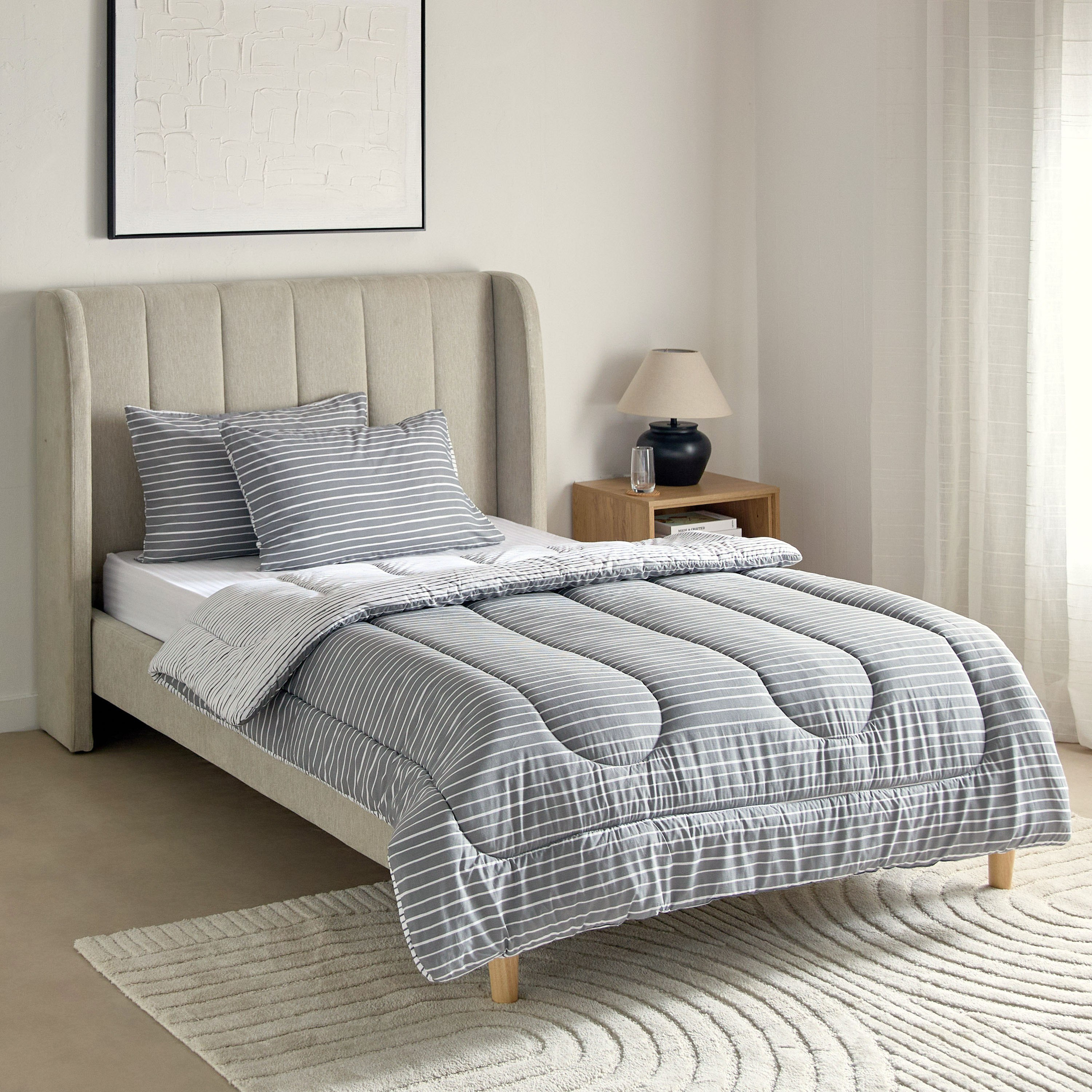طقم لحاف توين قطن بطبعات 3 قطع لونير من ماديسون - 160x220 سم-hbxhomeware-hbxbedroom-image-2