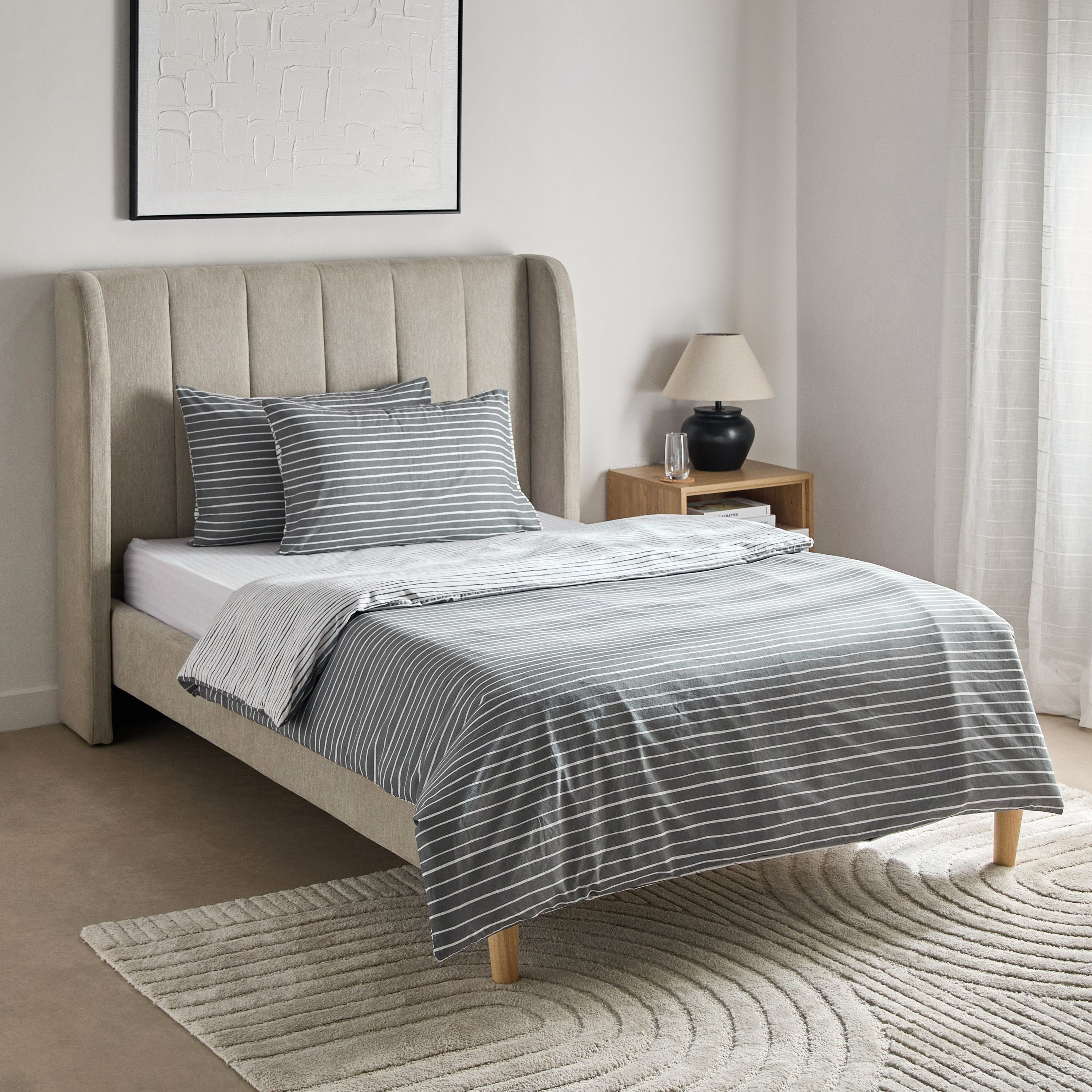 طقم غطاء لحاف مبطن توين قطن بطبعات 3 قطع لونير من ماديسون - 150x220 سم-hbxhomeware-hbxbedroom-image-3