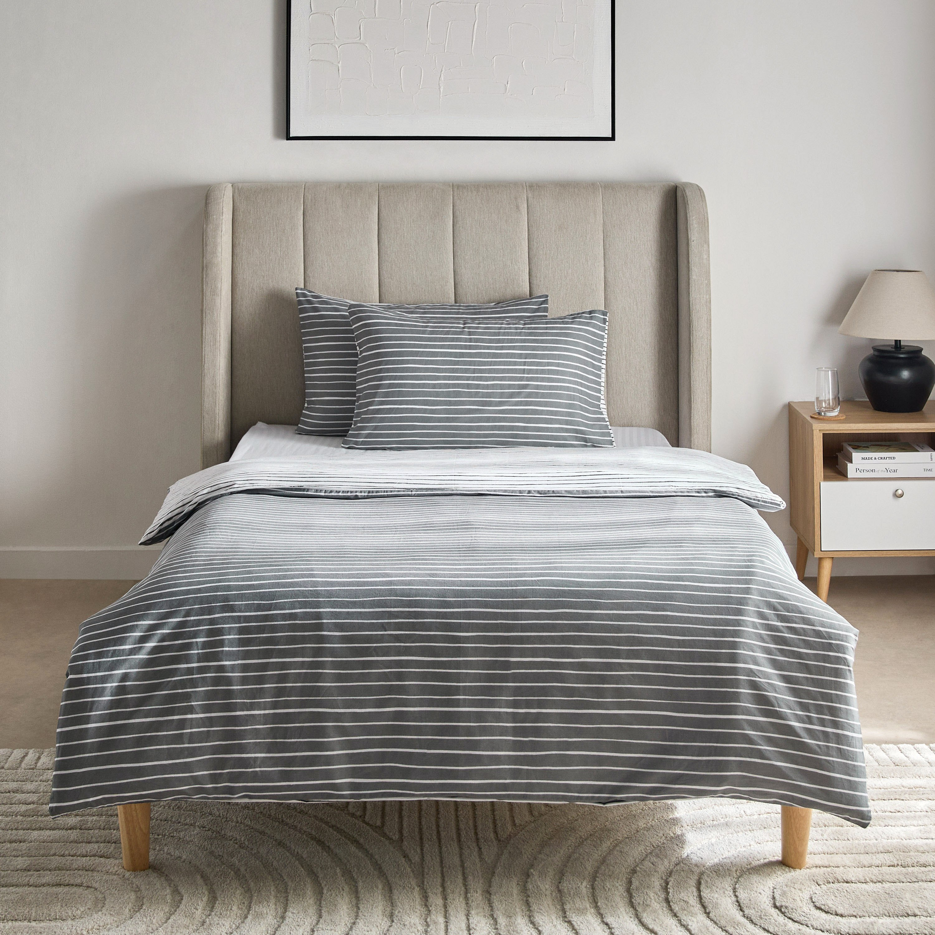طقم غطاء لحاف مبطن توين قطن بطبعات 3 قطع لونير من ماديسون - 150x220 سم-hbxhomeware-hbxbedroom-image-4