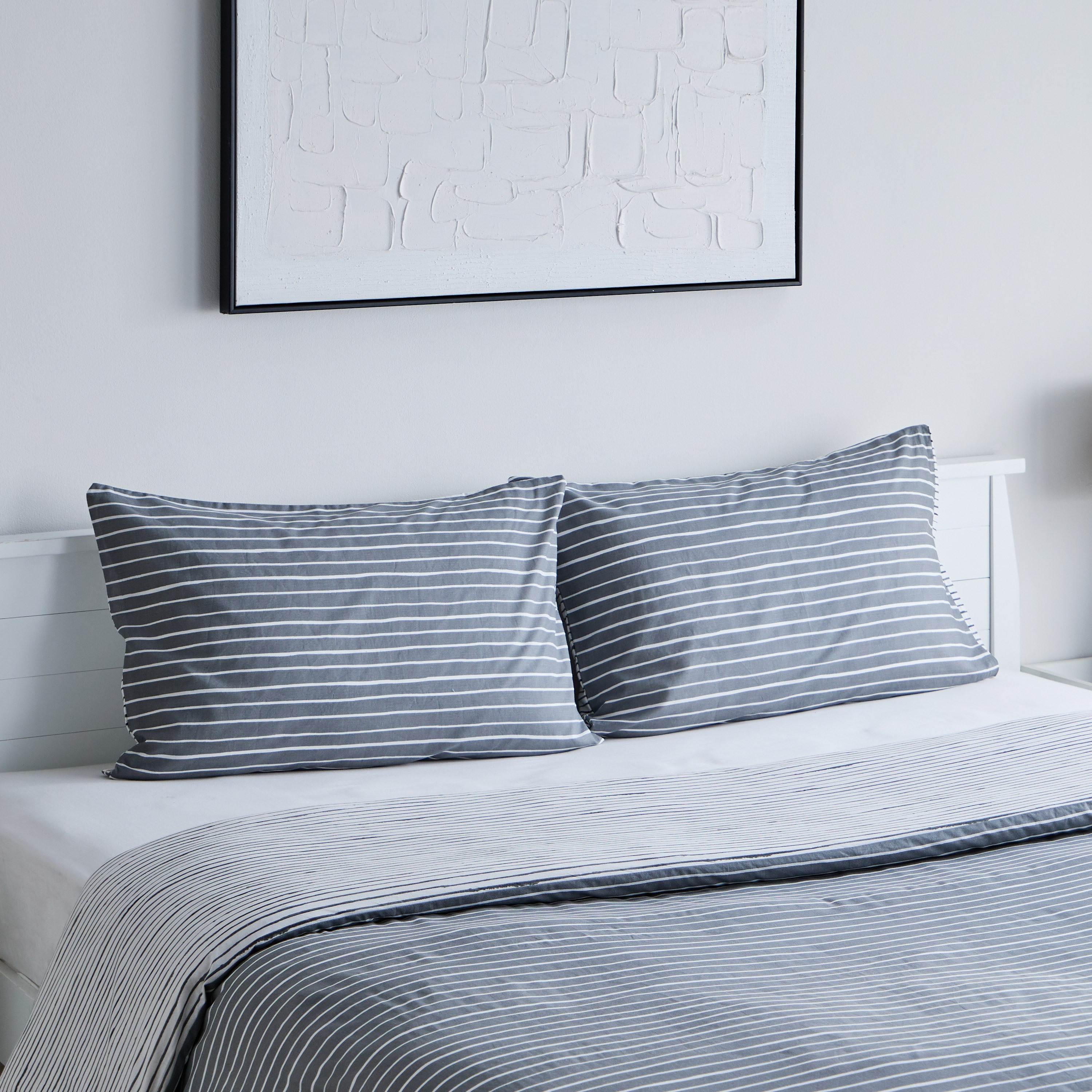 طقم غطاء لحاف مبطّن كينج قطن 3 قطع بطبعات من ماديسون لونير - 220x220 سم-hbxhomeware-hbxbedroom-image-1