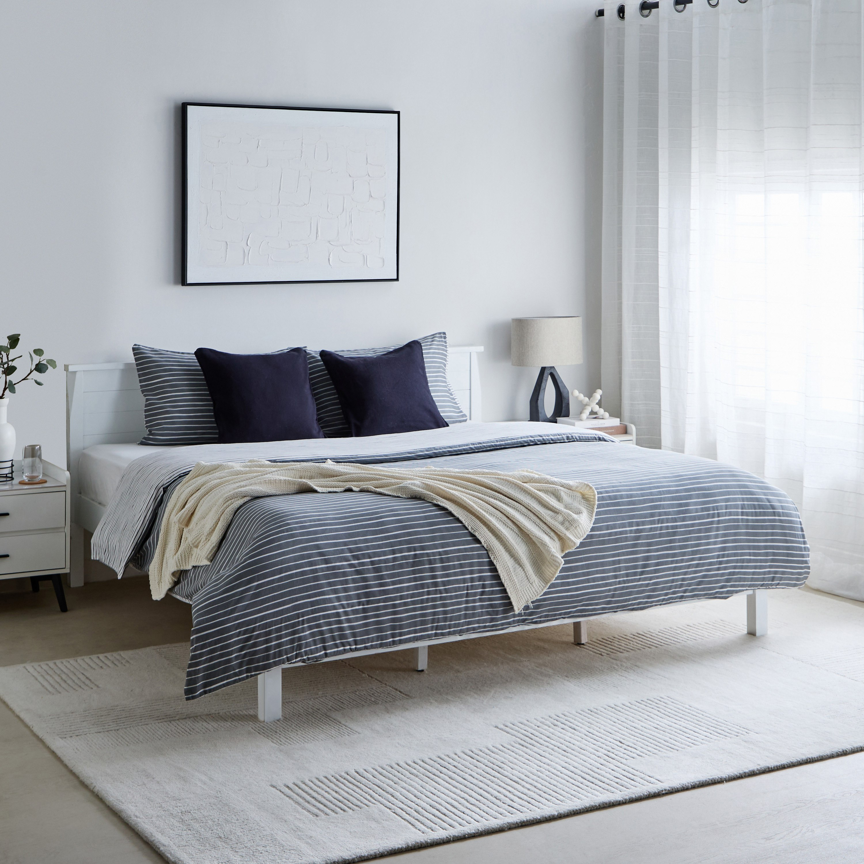 طقم غطاء لحاف مبطّن كينج قطن 3 قطع بطبعات من ماديسون لونير - 220x220 سم-hbxhomeware-hbxbedroom-image-9