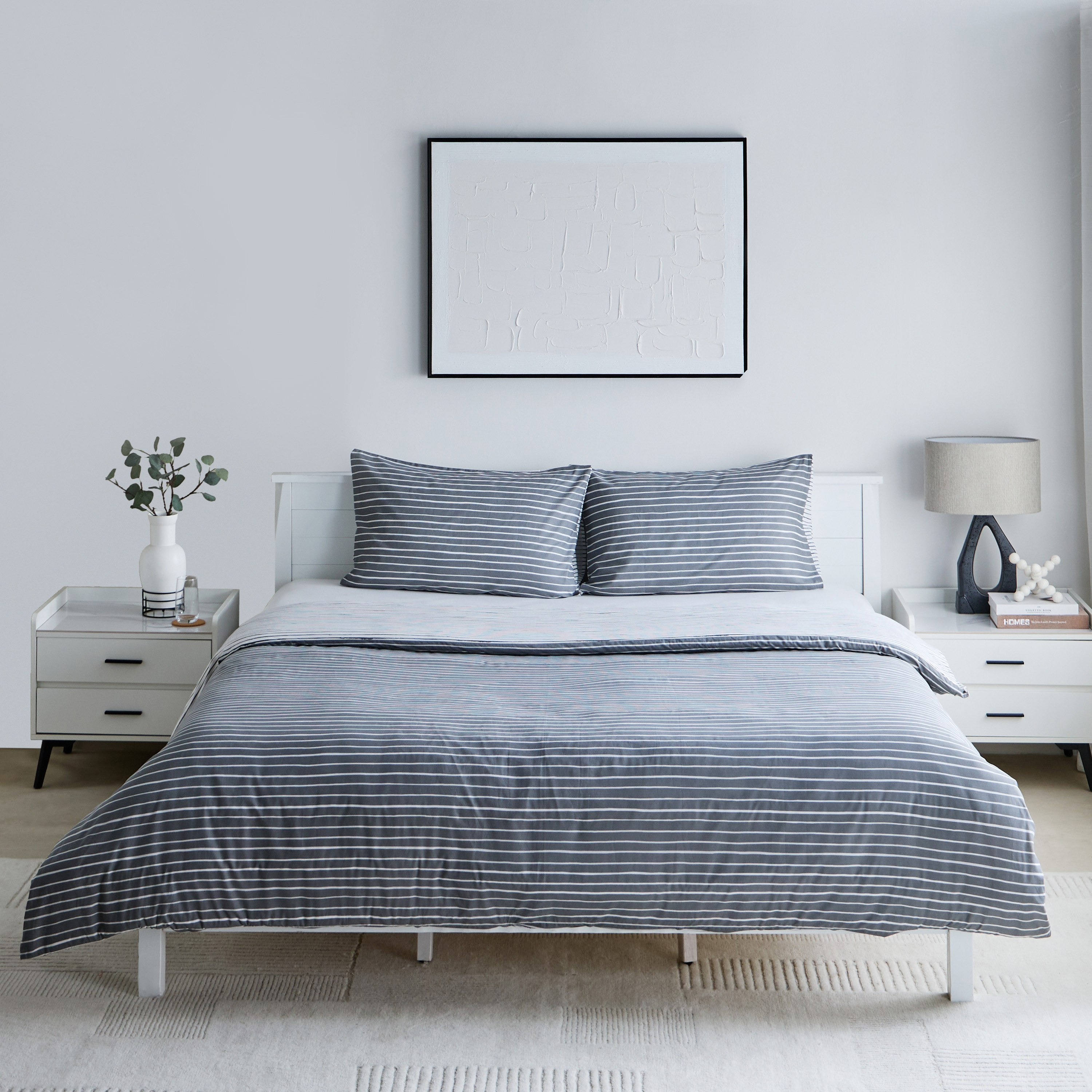 طقم غطاء لحاف مبطّن قطن سوبر كينج بطبعات 3 قطع ليونير من ماديسون - 240x220 سم-hbxhomeware-hbxbedroom-image-3