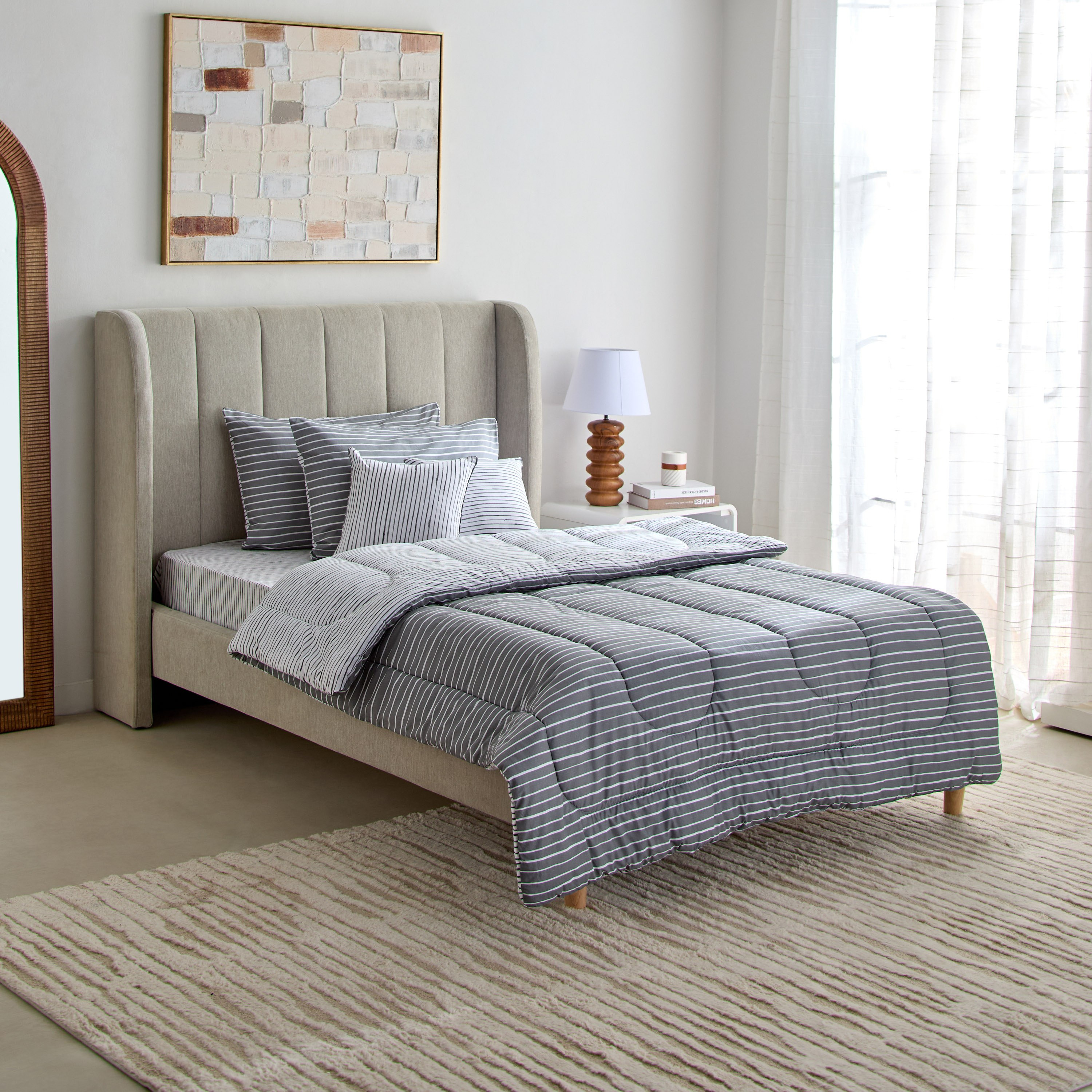 طقم لحاف توين قطن بايب بطبعات 5 قطع من ماديسون لونير - 160x220 سم-hbxhomeware-hbxbedroom-image-2