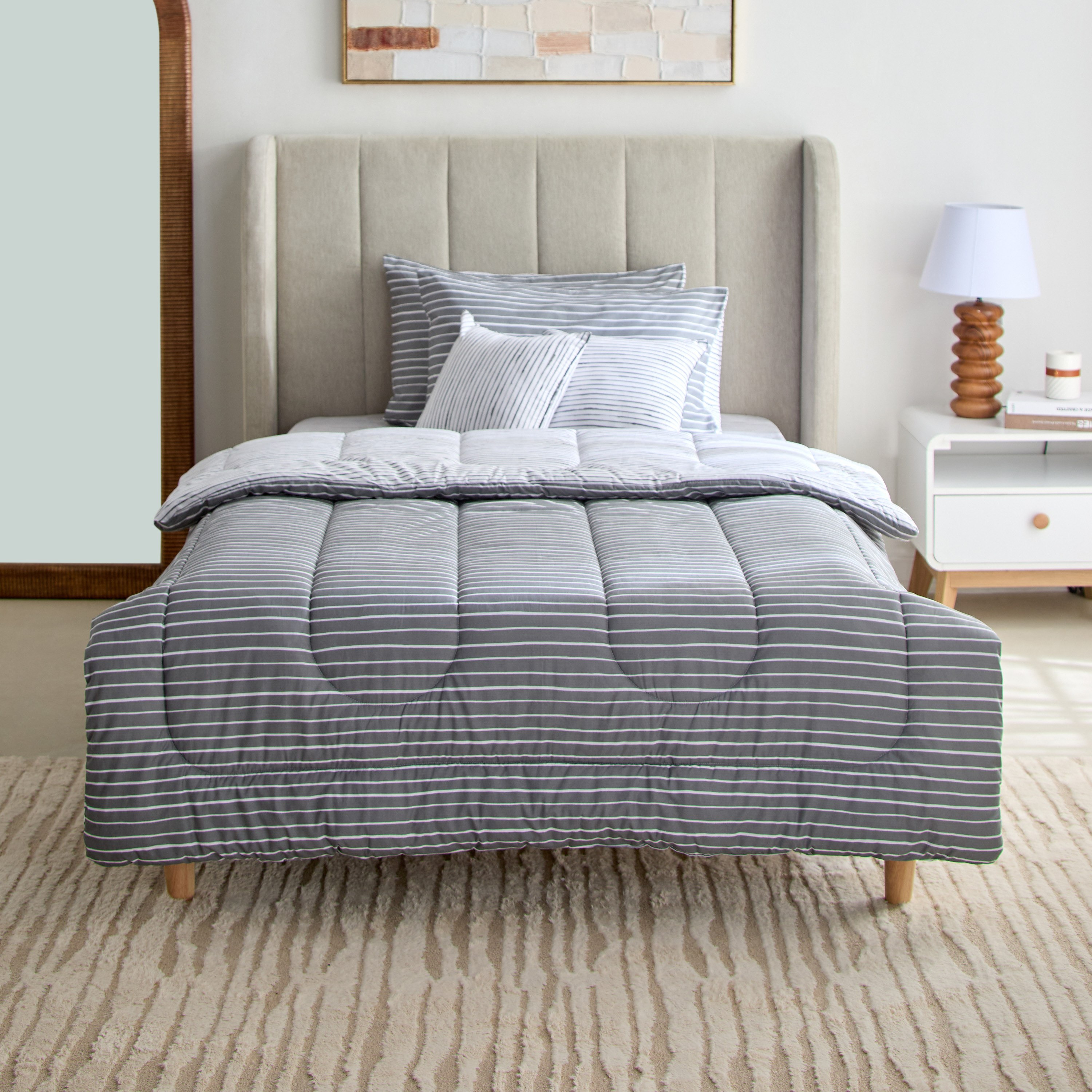 طقم لحاف توين قطن بايب بطبعات 5 قطع من ماديسون لونير - 160x220 سم-hbxhomeware-hbxbedroom-image-3