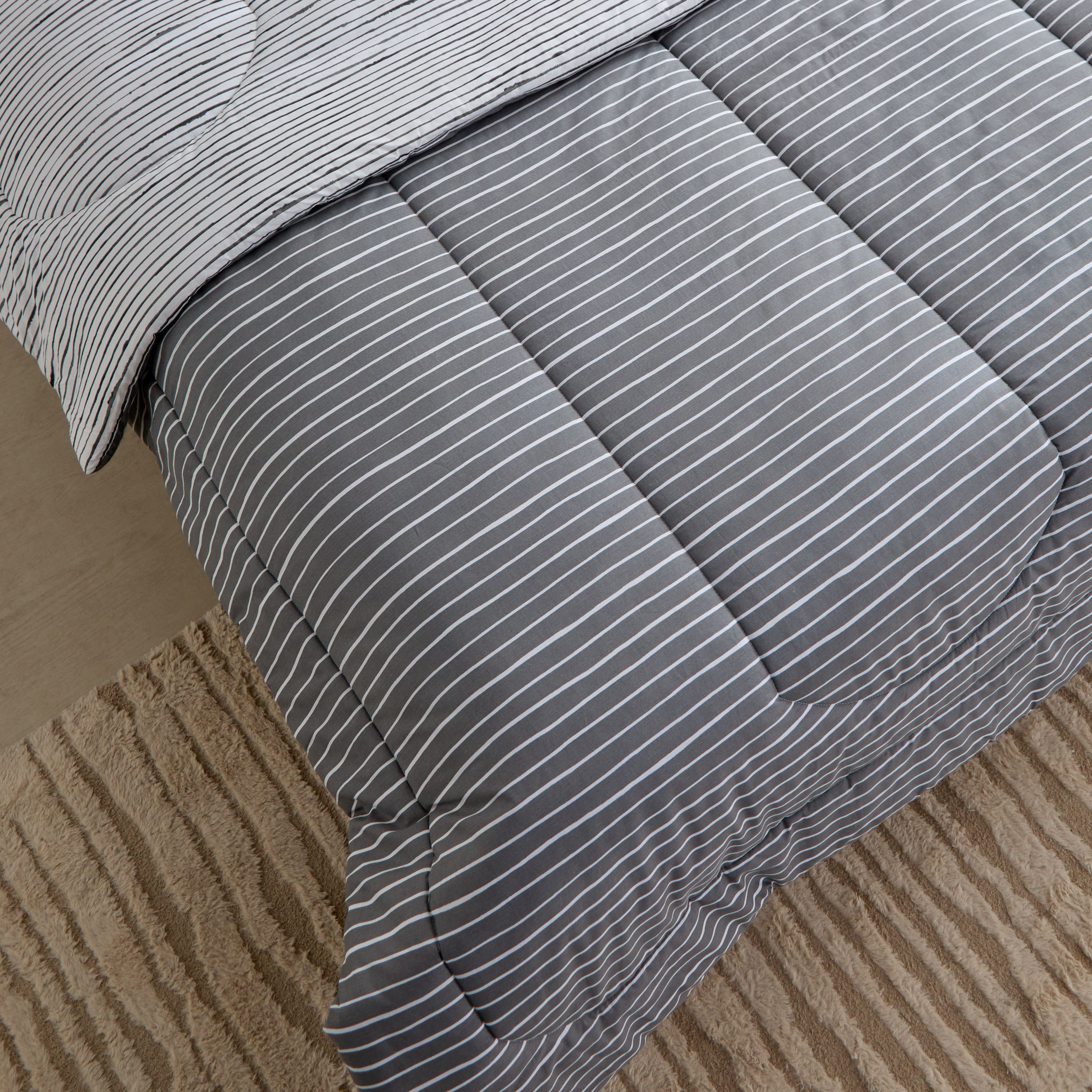 طقم لحاف توين قطن بايب بطبعات 5 قطع من ماديسون لونير - 160x220 سم-hbxhomeware-hbxbedroom-image-5