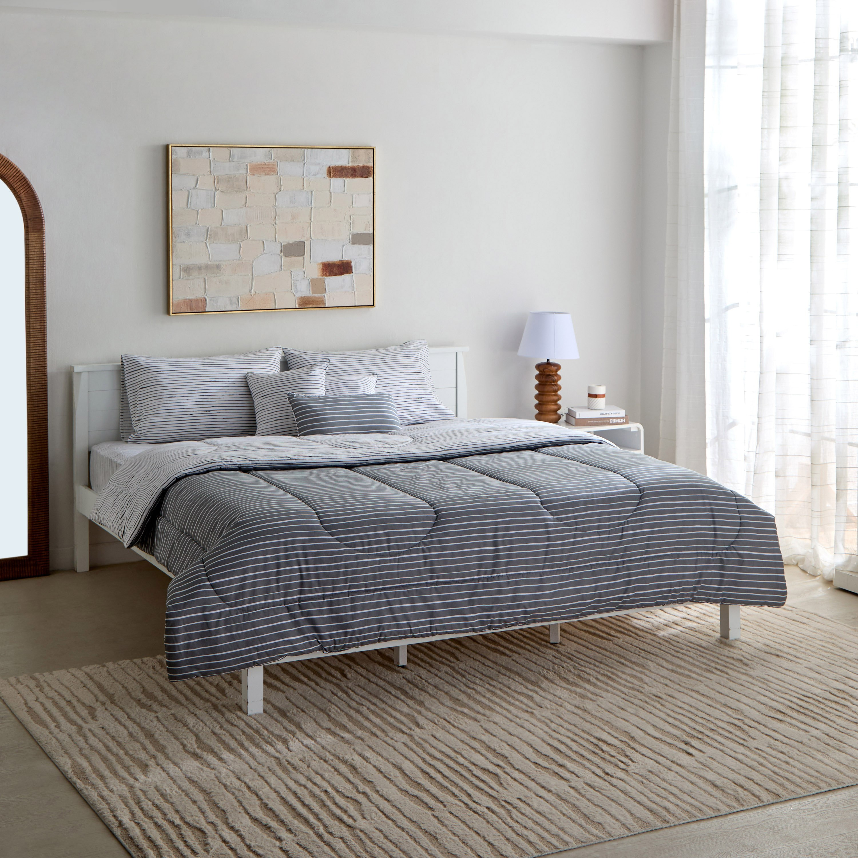 طقم لحاف كينج قطن بايب بطبعات 7 قطع من ماديسون لونير - 220x240 سم-hbxhomeware-hbxbedroom-image-11