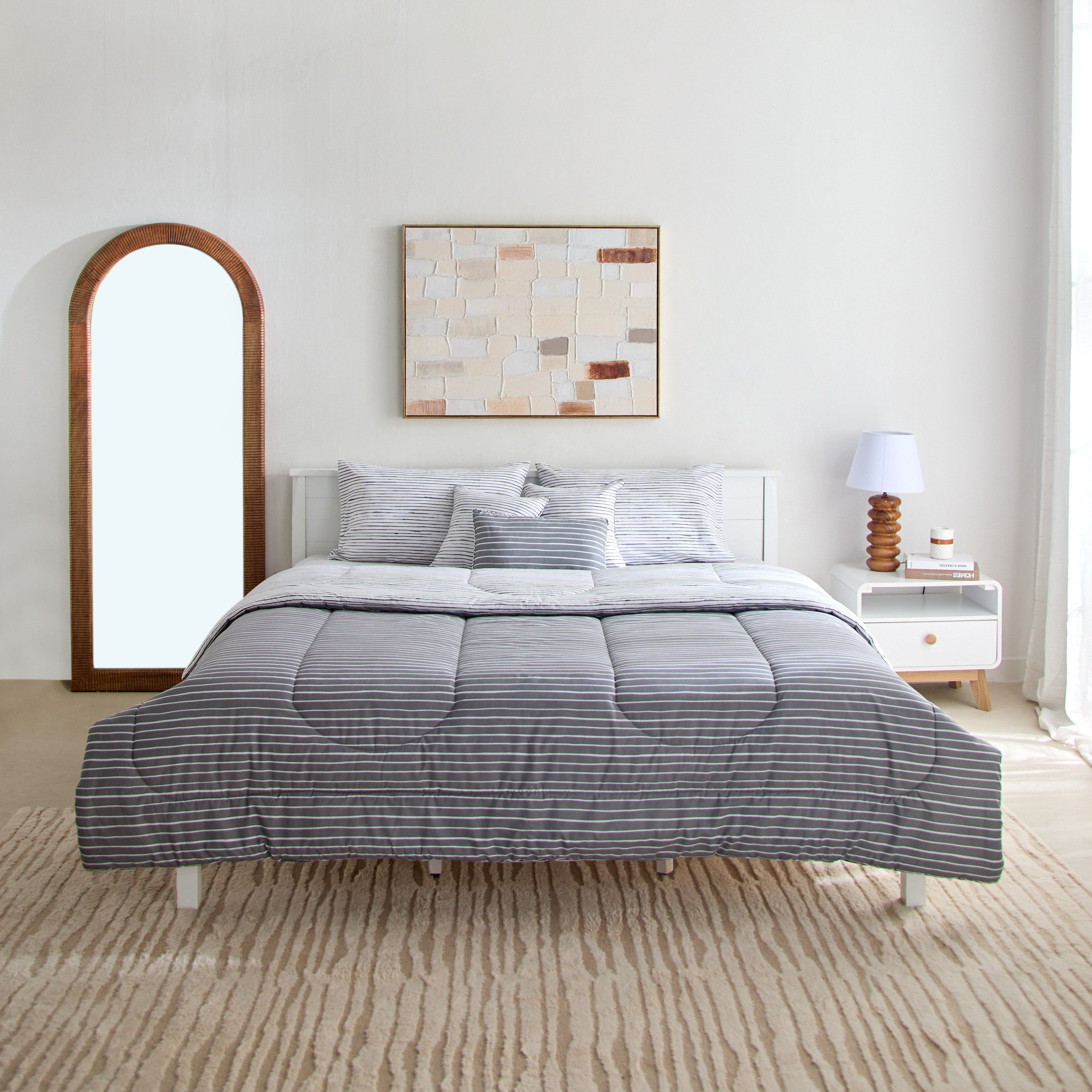 طقم لحاف كينج قطن بايب بطبعات 7 قطع من ماديسون لونير - 220x240 سم-hbxhomeware-hbxbedroom-image-2