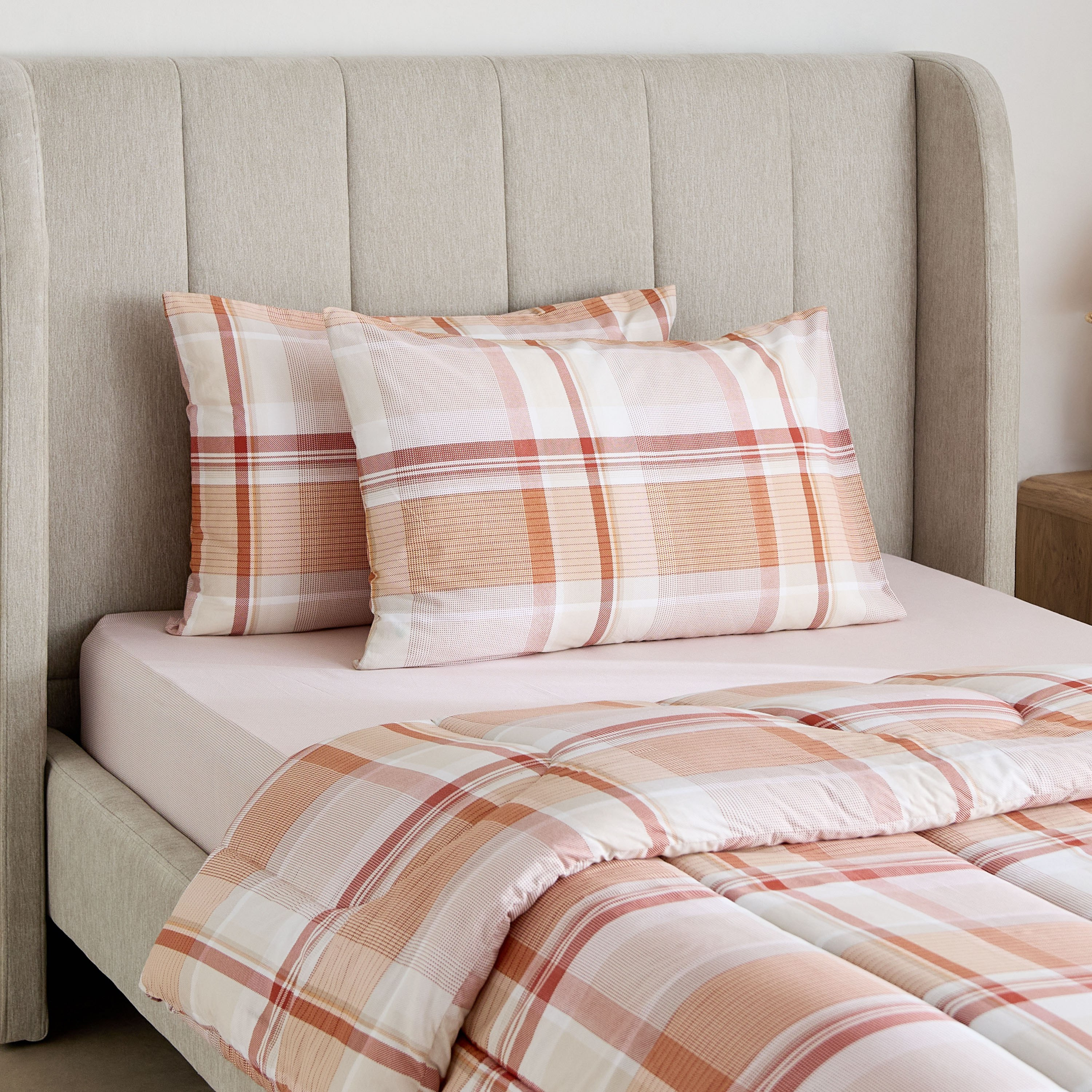 Madison Hazel 3-Piece Cotton Printed Twin Comforter Set - 160x220 cm-hbxhomeware-hbxbedroom-image-1