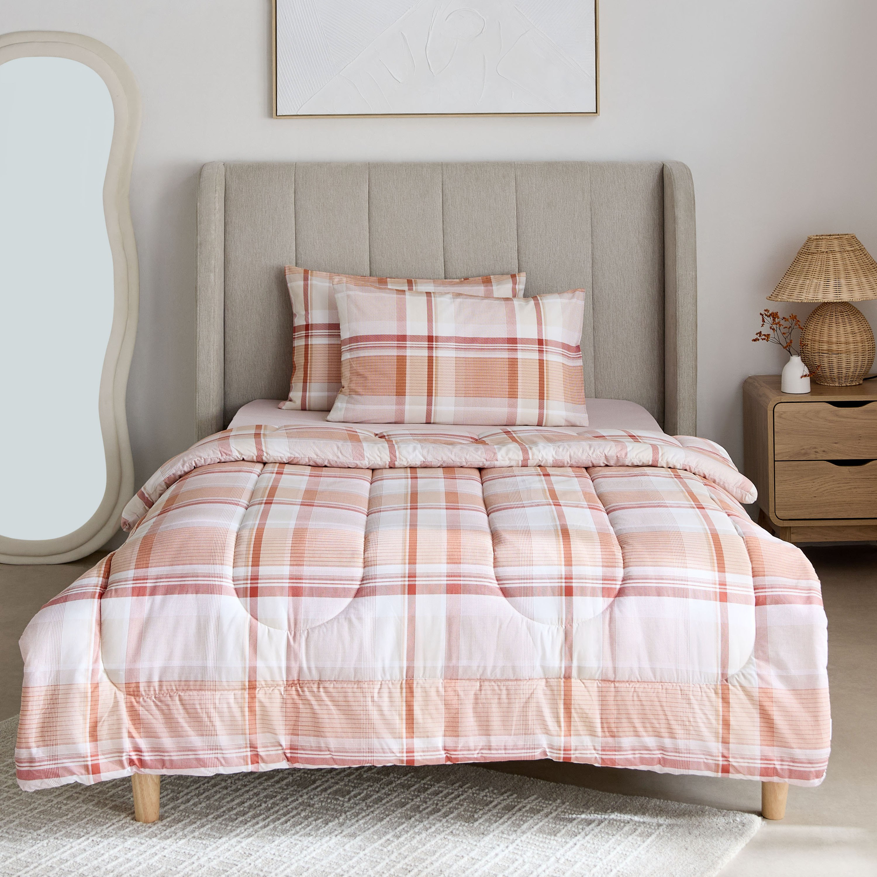 Madison Hazel 3-Piece Cotton Printed Twin Comforter Set - 160x220 cm-hbxhomeware-hbxbedroom-image-3