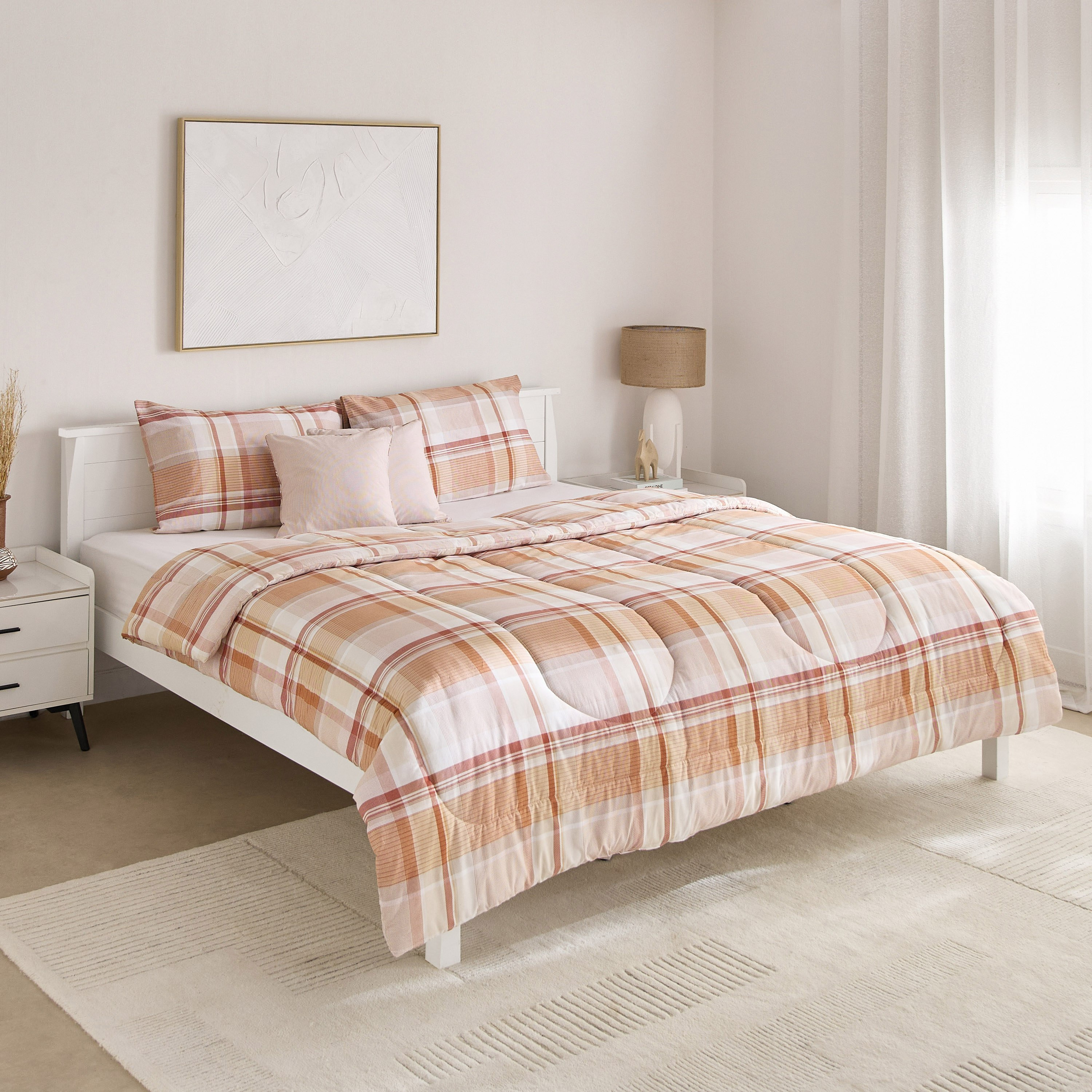 طقم لحاف كينج قطن بطبعات 5 قطع هازل من ماديسون- 220x240 سم-hbxhomeware-hbxbedroom-image-2