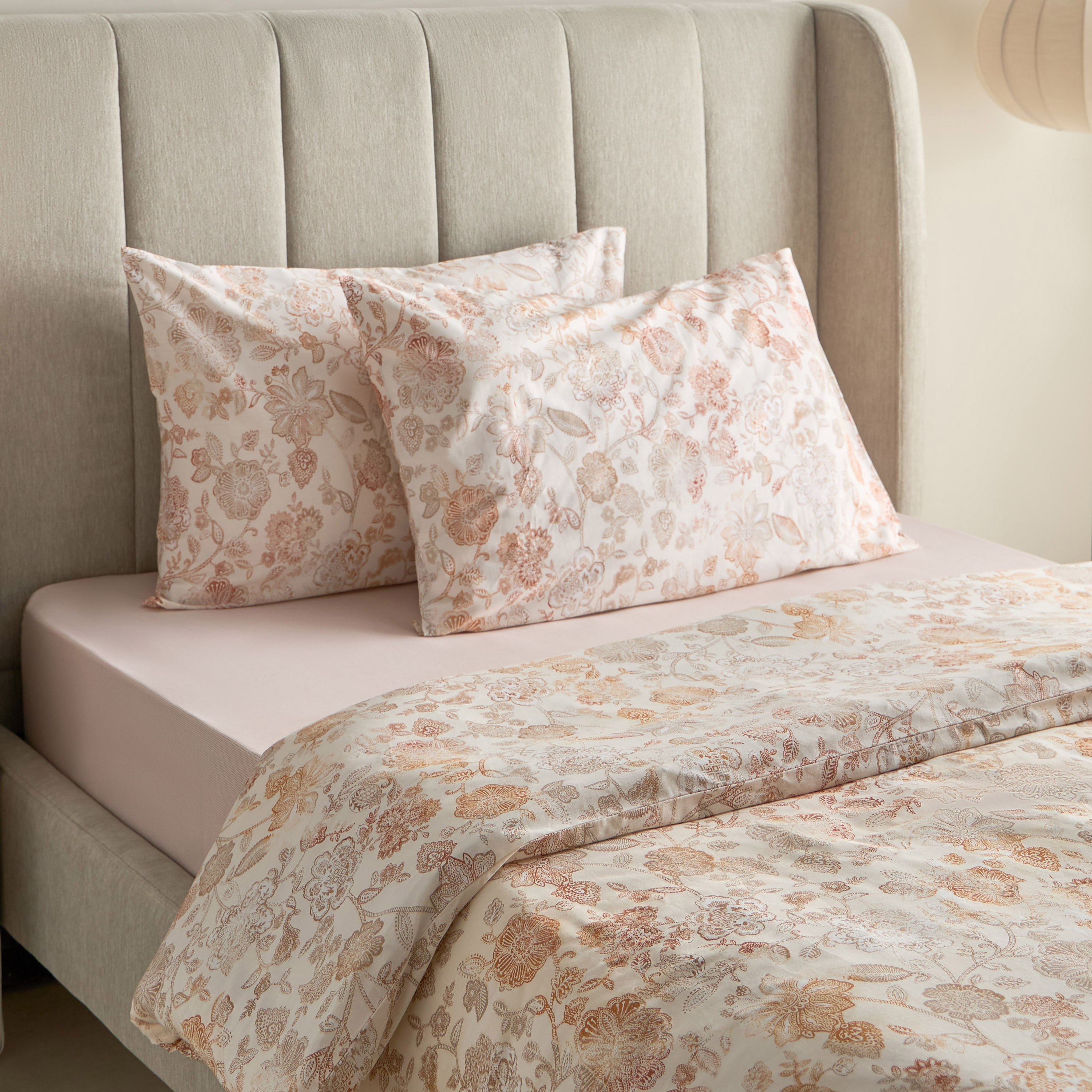 Madison Florsy 3-Piece Printed Cotton Twin Duvet Quilt Cover Set - 150x220 cm-hbxhomeware-hbxbedroom-image-1