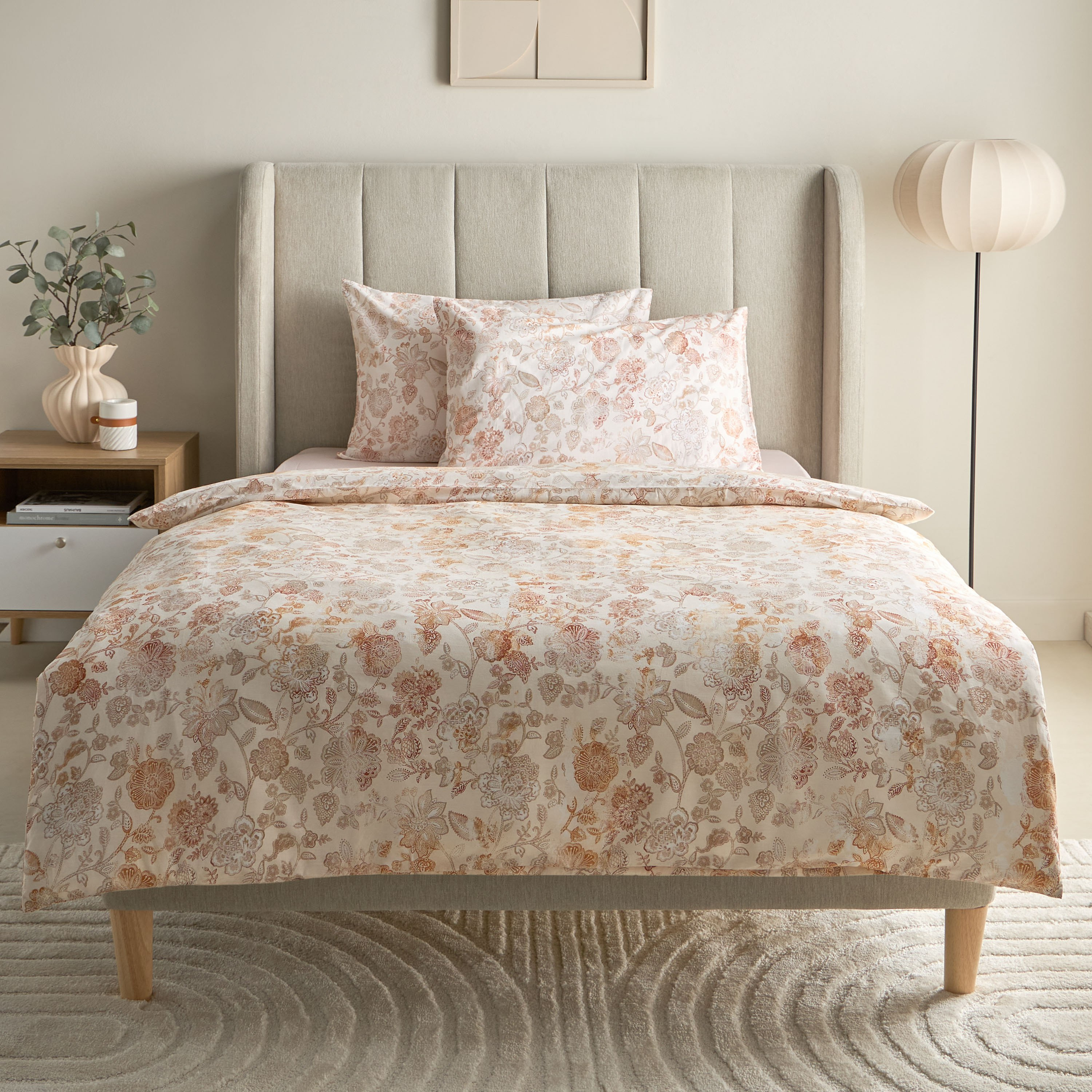 Madison Florsy 3-Piece Printed Cotton Twin Duvet Quilt Cover Set - 150x220 cm-hbxhomeware-hbxbedroom-image-3