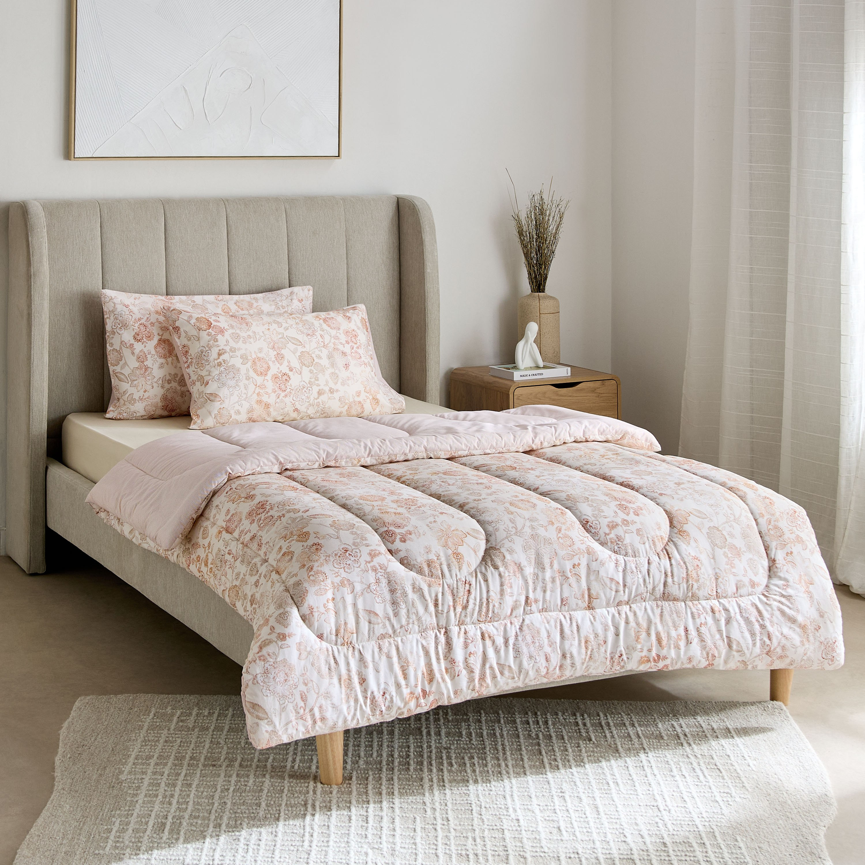 طقم لحاف توين قطن بطبعات 3 قطع فلورسي من ماديسون - 160x220 سم-hbxhomeware-hbxbedroom-image-2
