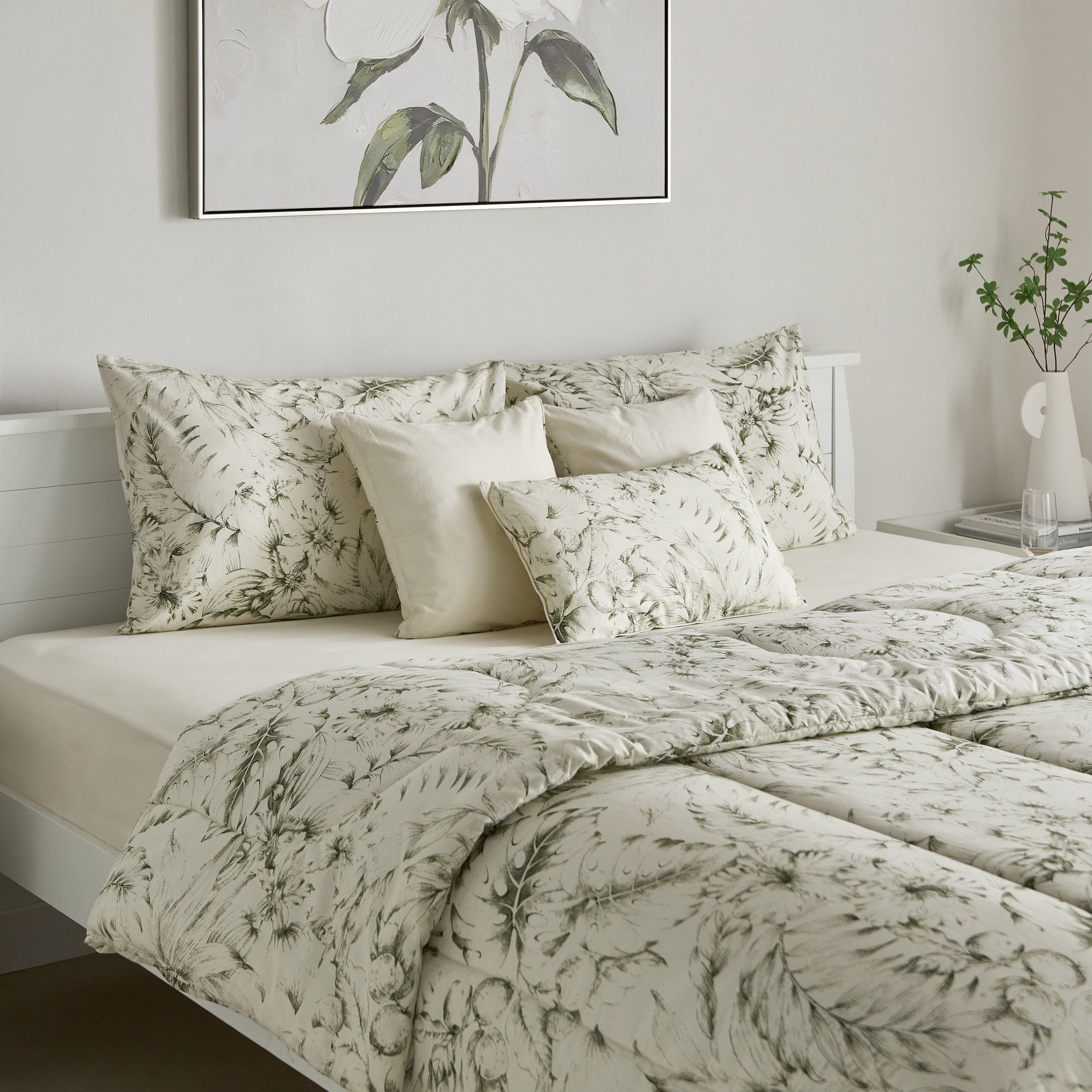 Valencia Cairns 7-Piece Printed Cotton King BIAB Comforter Set - 220x240 cm-hbxhomeware-hbxbedroom-image-1